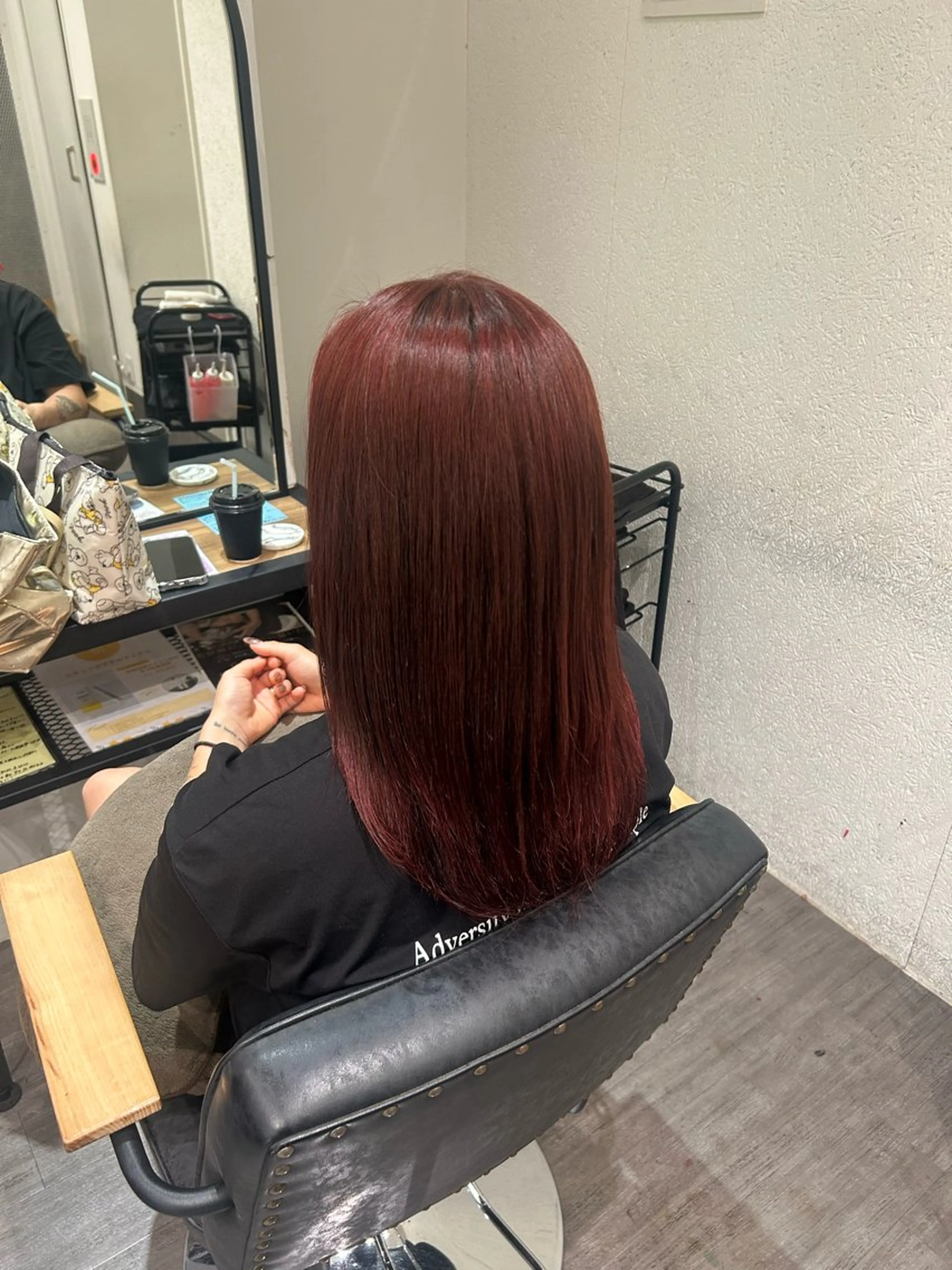 ミディアム カラー レッドカラー cocotte 💟草間紫音💟のヘアスタイル