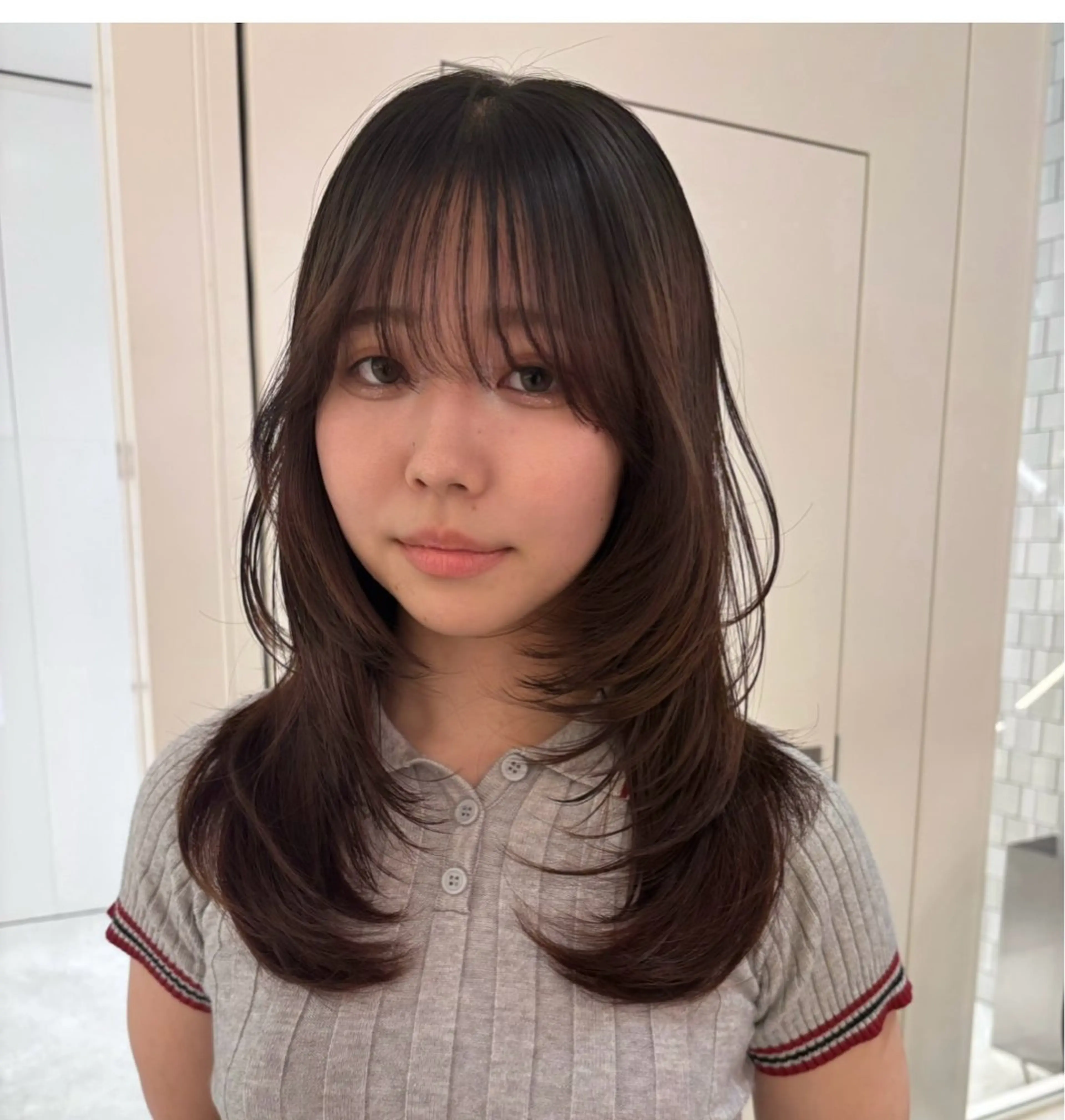 セミロング 日吉／レイヤー／ 髪質改善／iatoのヘアスタイル