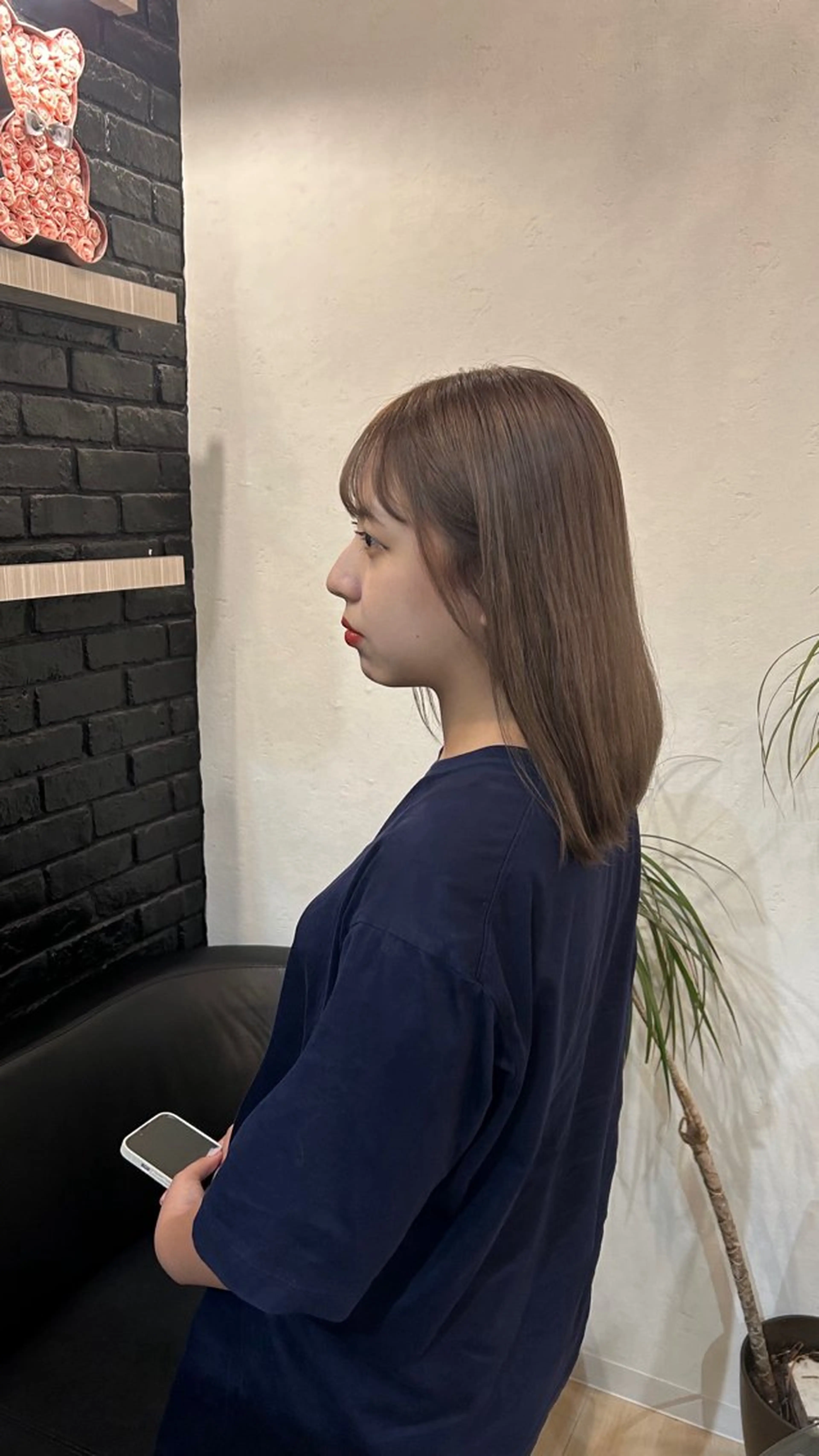 ミディアム ヘアカラー hana/艶髪 /透明感カラー🪞のヘアスタイル