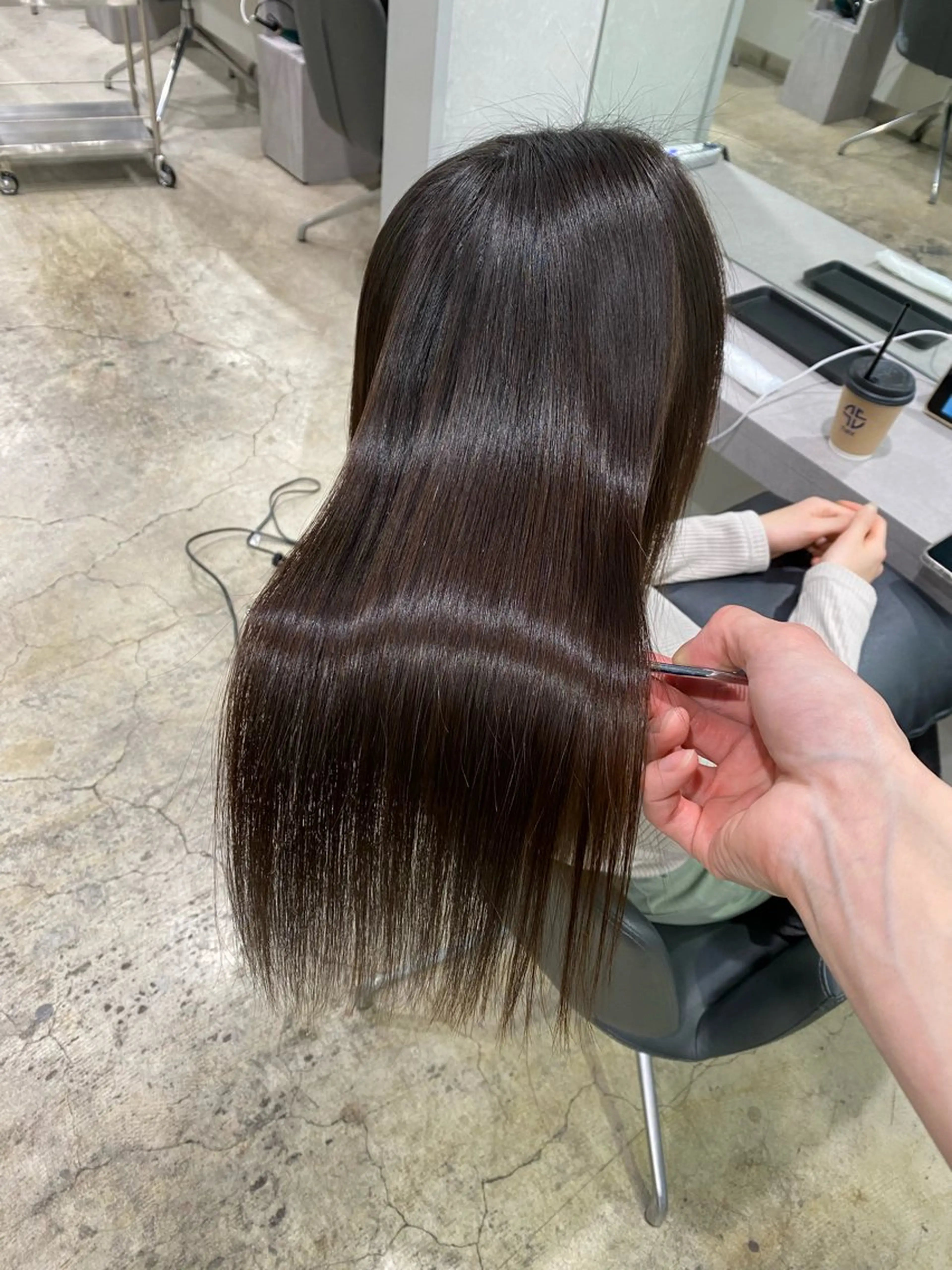 ロング パーマ 縮毛矯正 トリートメント 【縮毛矯正専門】 RYUのヘアスタイル