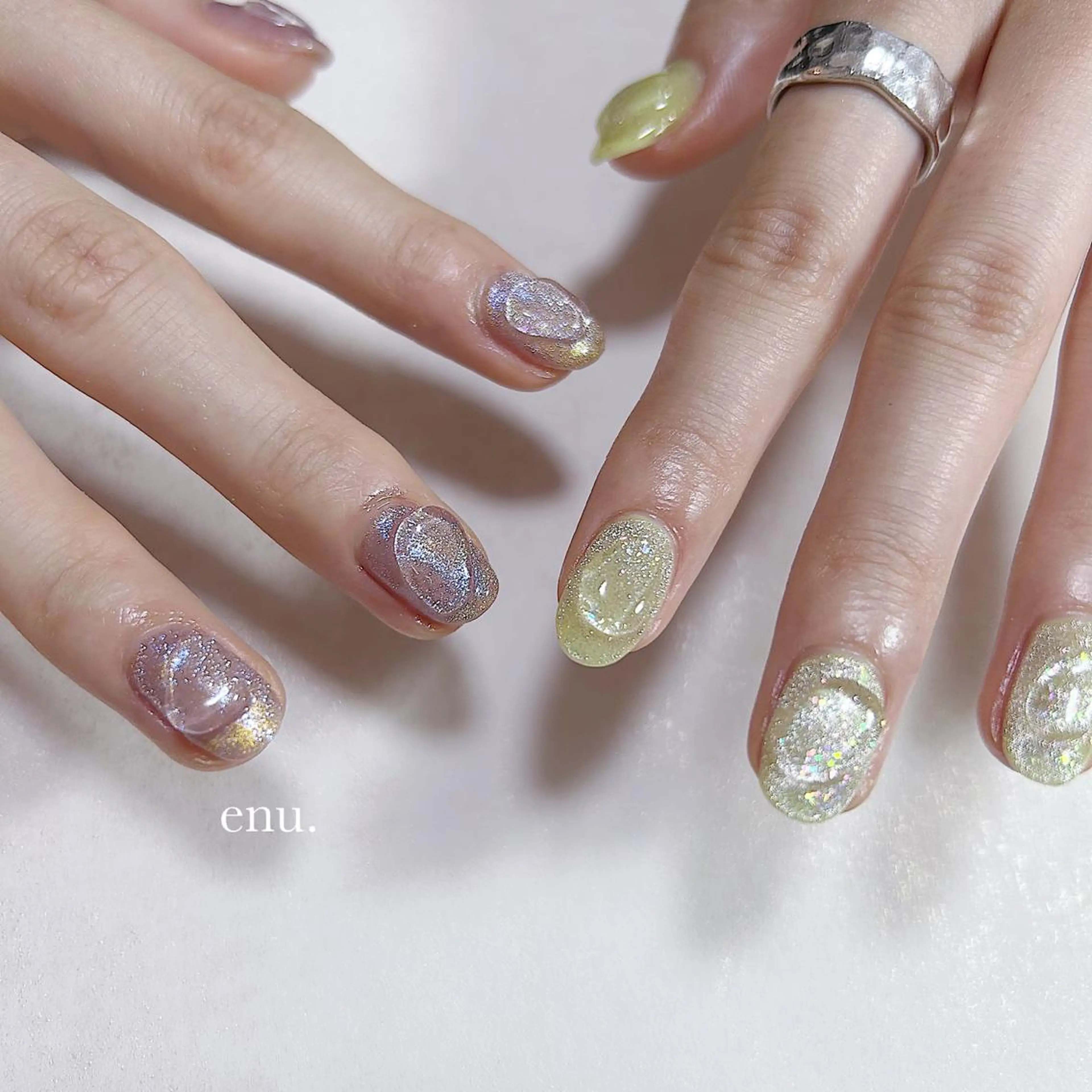 メンズ ネイル ハンドネイル enu. nanakoのネイルデザイン