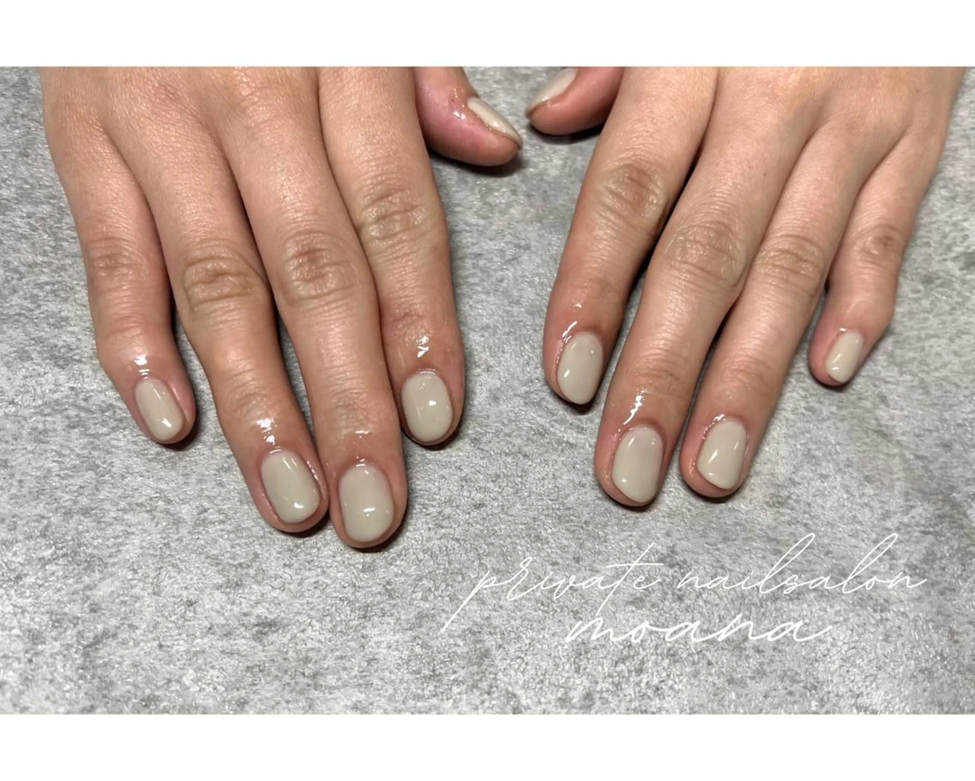 ネイル ワンカラーネイル ハンドネイル private salonMOANAのネイルデザイン
