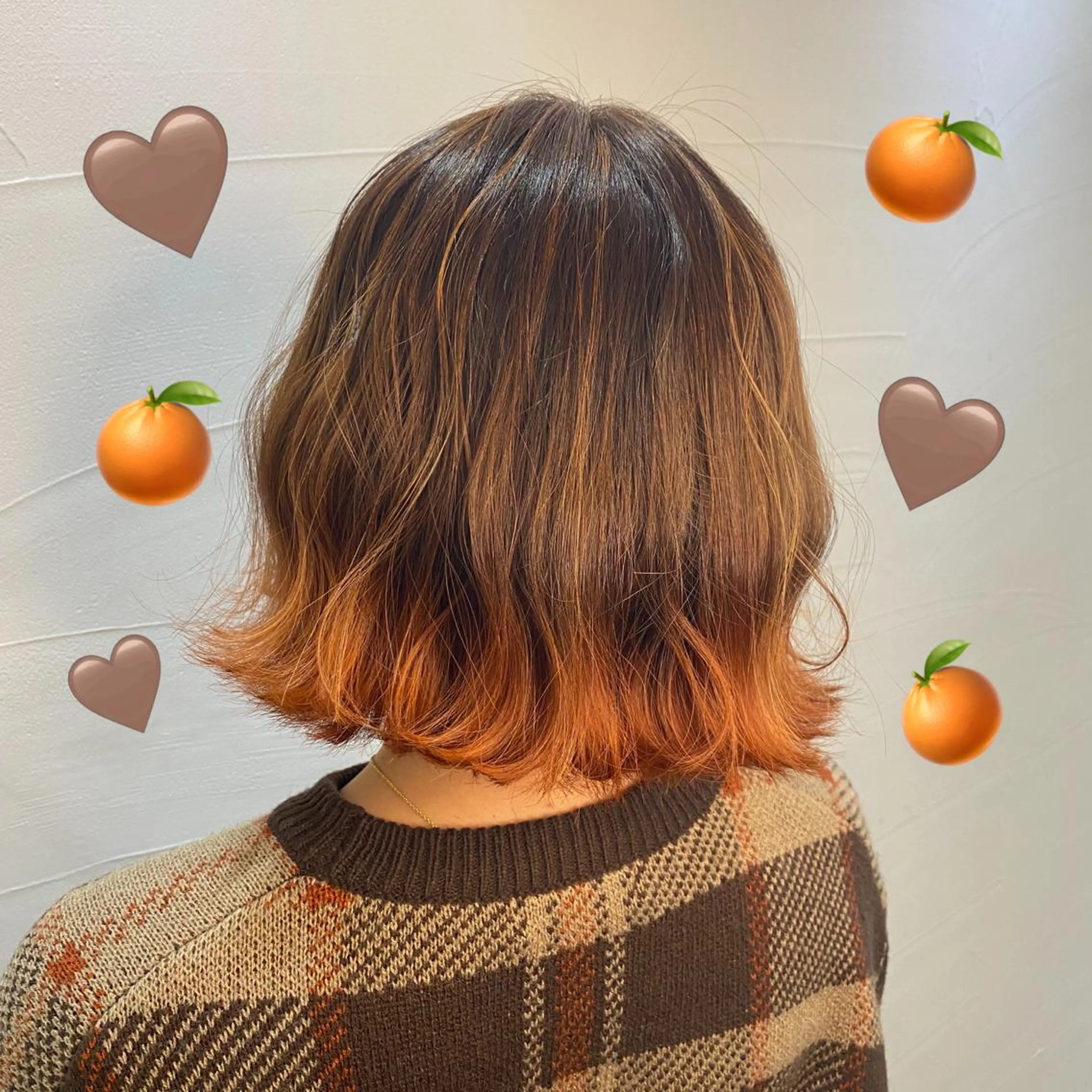 セミロング カラー バレイヤージュ ブリーチ ケアブリーチ ダブルカラー イヤリングカラー 韓国ヘア特化 💟 ララア 💟のヘアスタイル