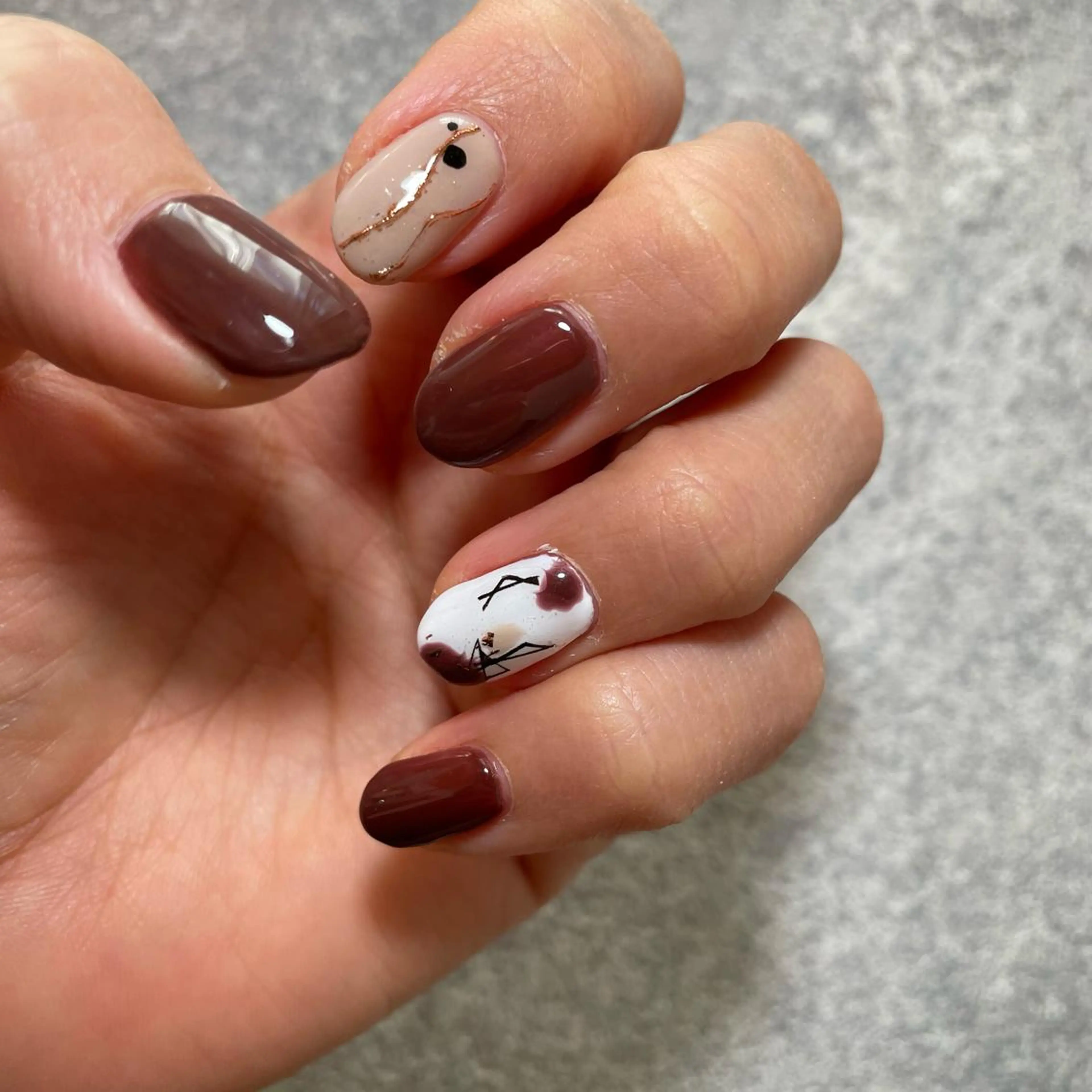 ネイル アートネイル ニュアンスネイル ハンドネイル 舟橋 恭子のネイルデザイン