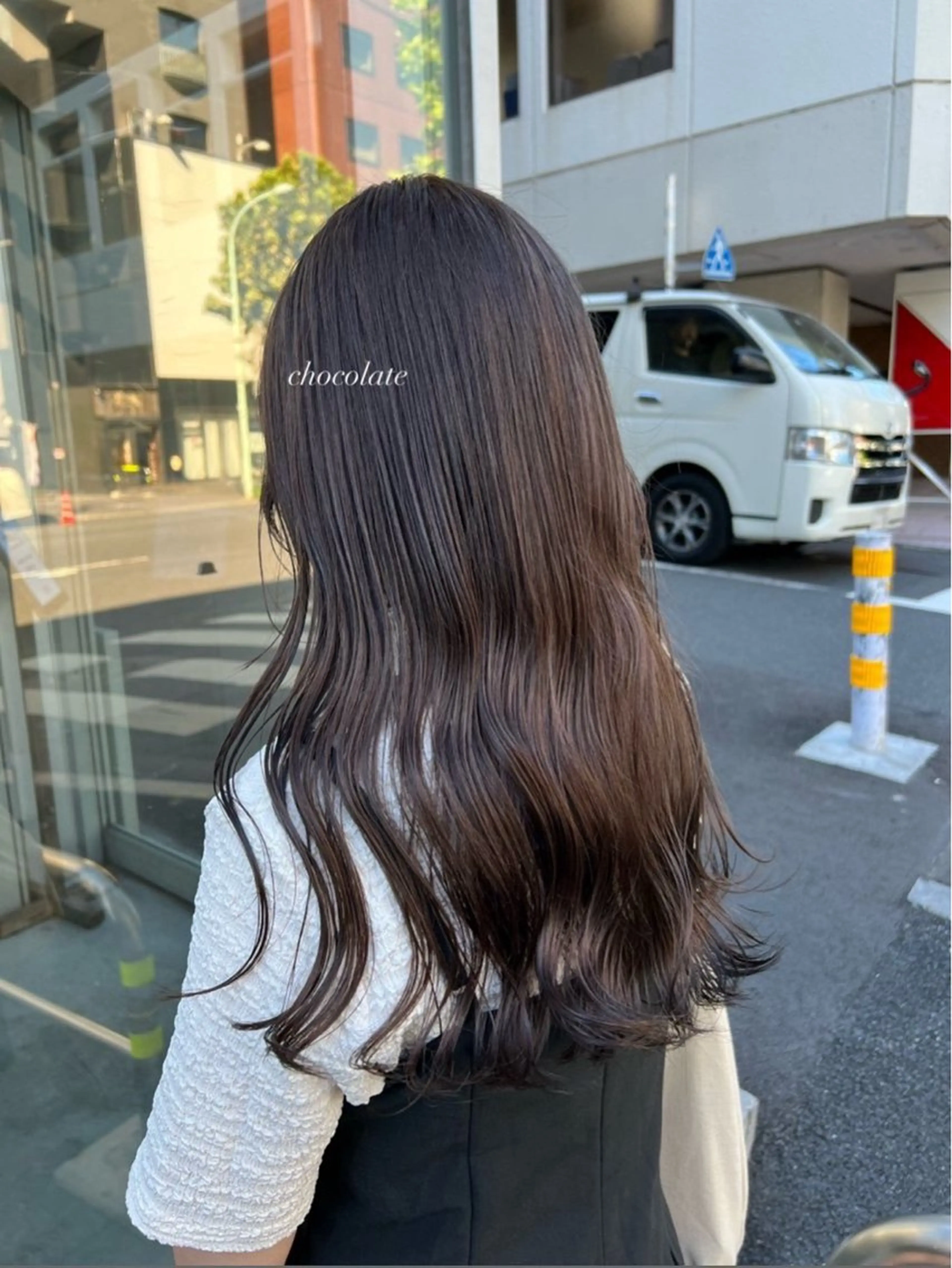 セミロング レイヤーカット／ ハイトーン/Moeのヘアスタイル