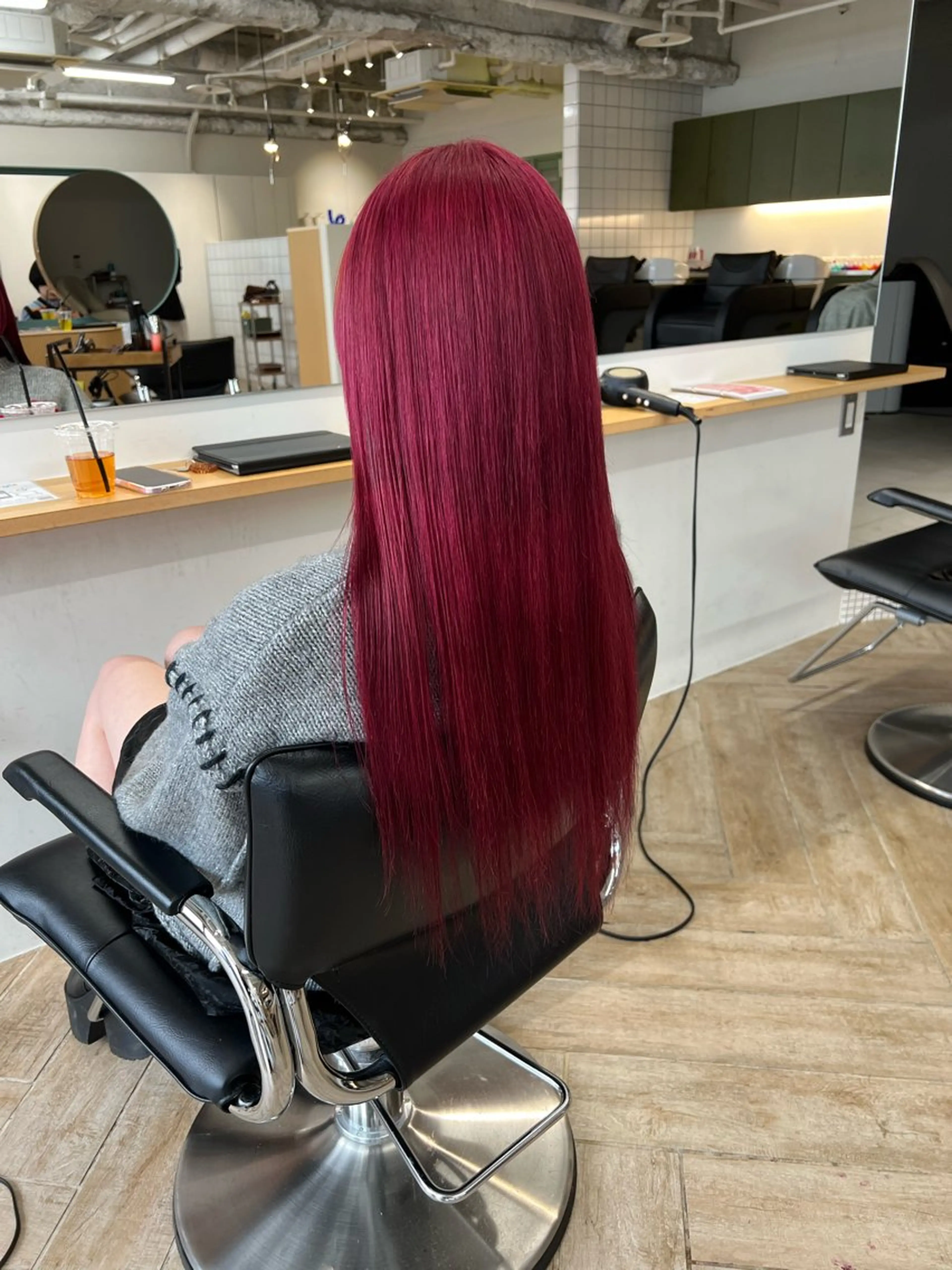 ロング カラー カット ヘアカラー トリートメント ベージュ/髪質改善 新潟/万代/井上佑のヘアスタイル