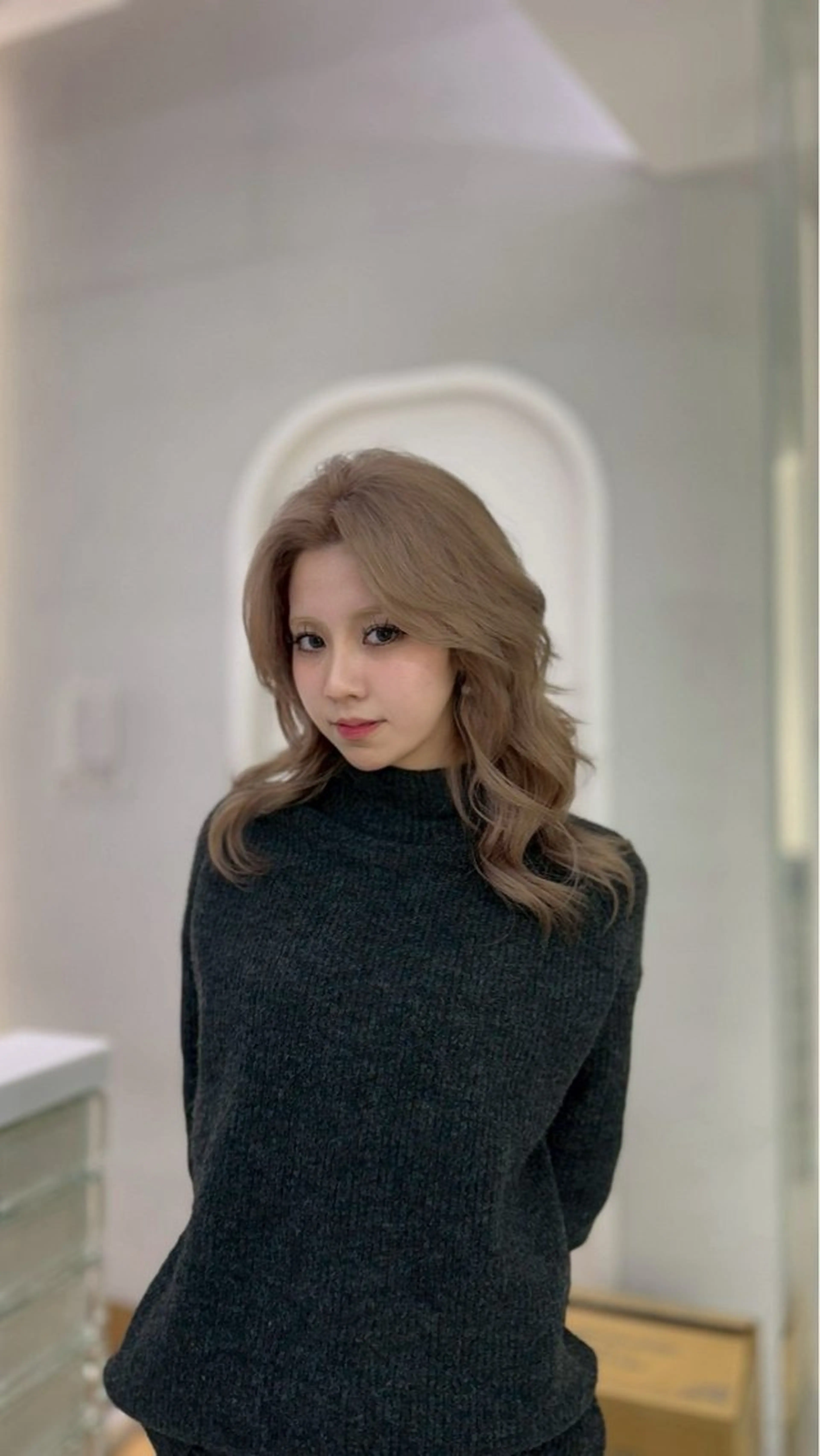 カラー ヘアカラー トリートメント ヘアセット ANN GAGA 心斎橋/ハイトーンのヘアスタイル