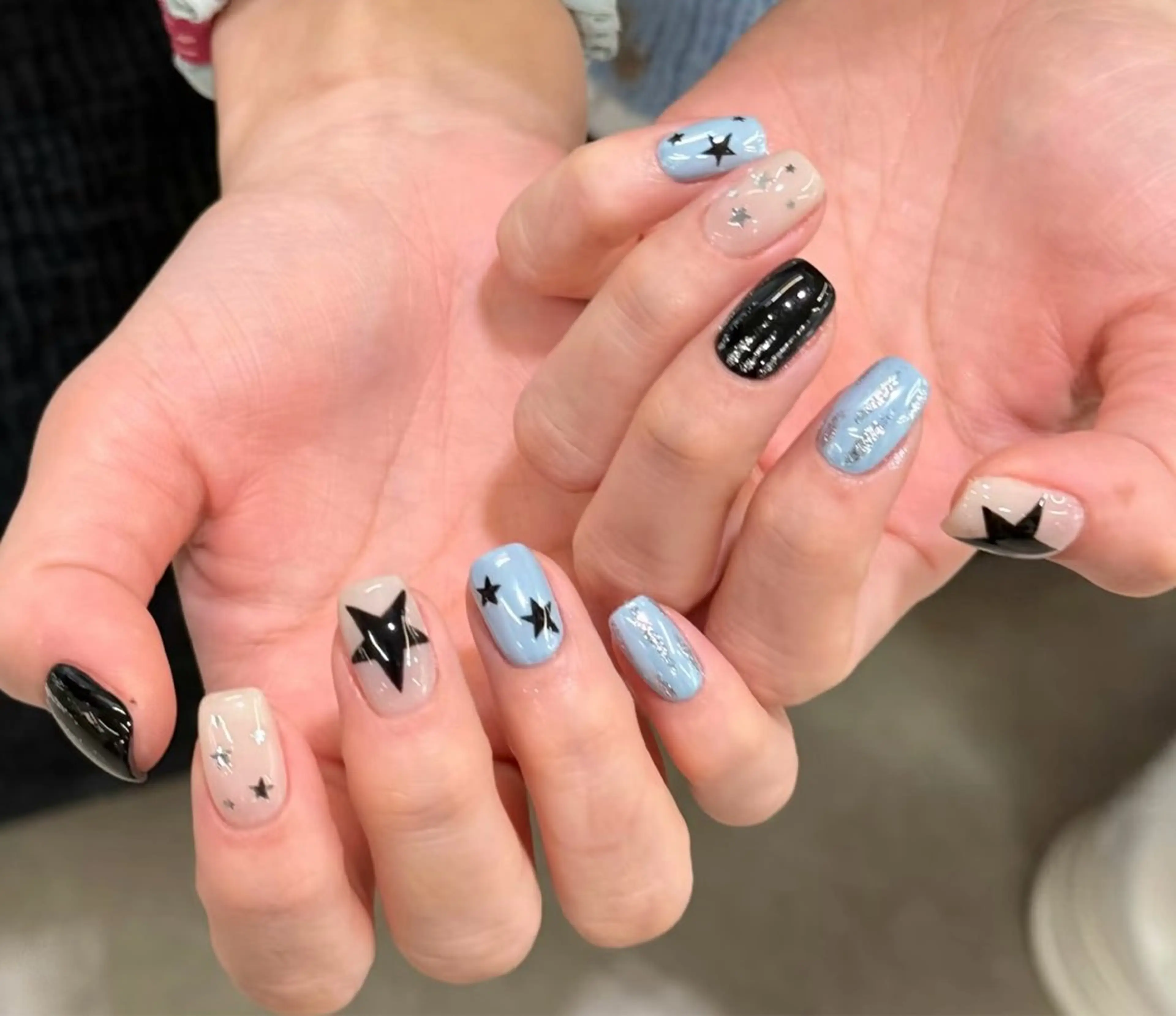 ネイル オーロラネイル チークネイル クリアネイル フレンチネイル ガーリー ハンドネイル ハンドケア NEW NAIL 池袋のネイルデザイン