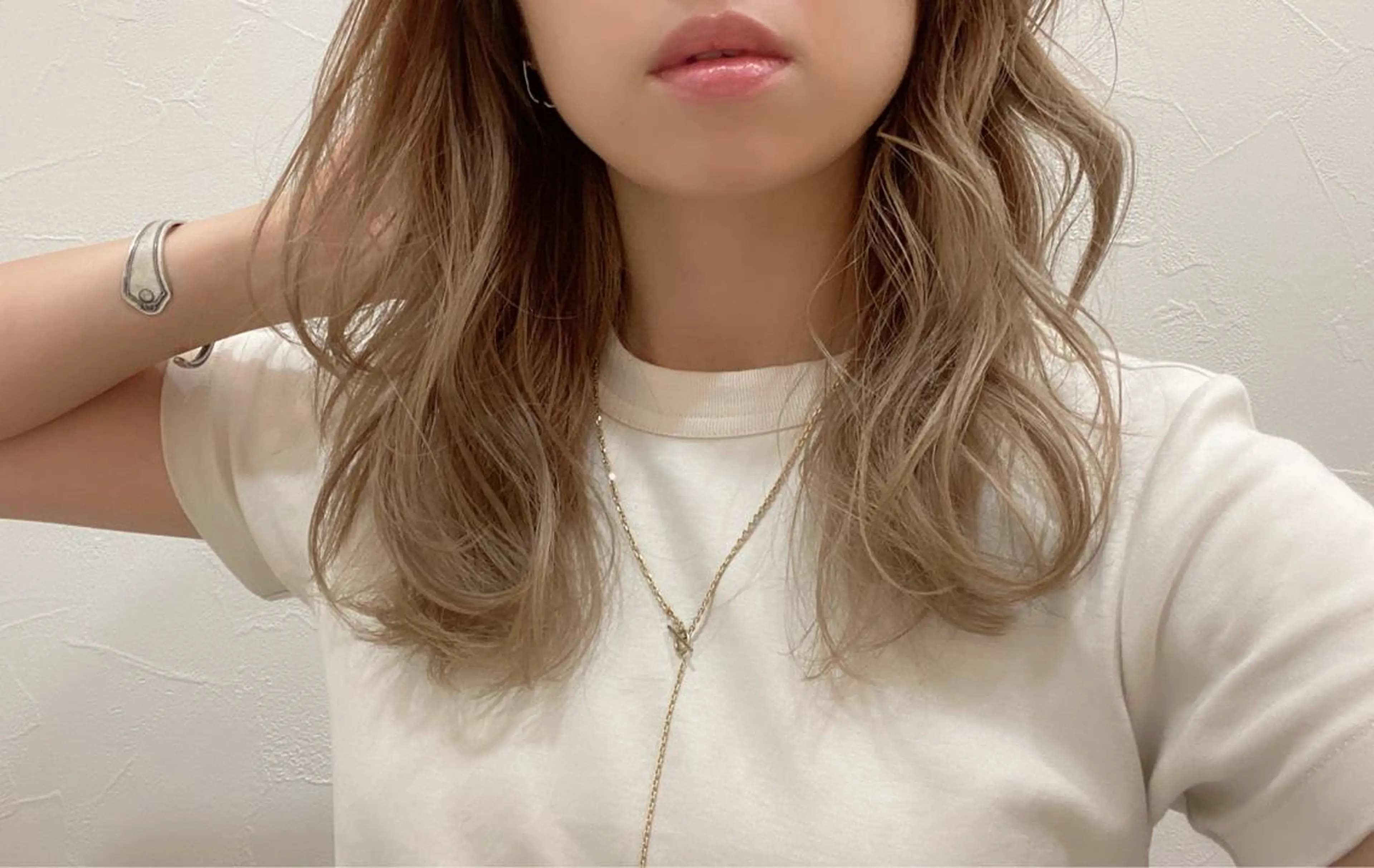 セミロング ヘアカラー トリートメント ヘッドスパ 小田 莉加子のヘアスタイル