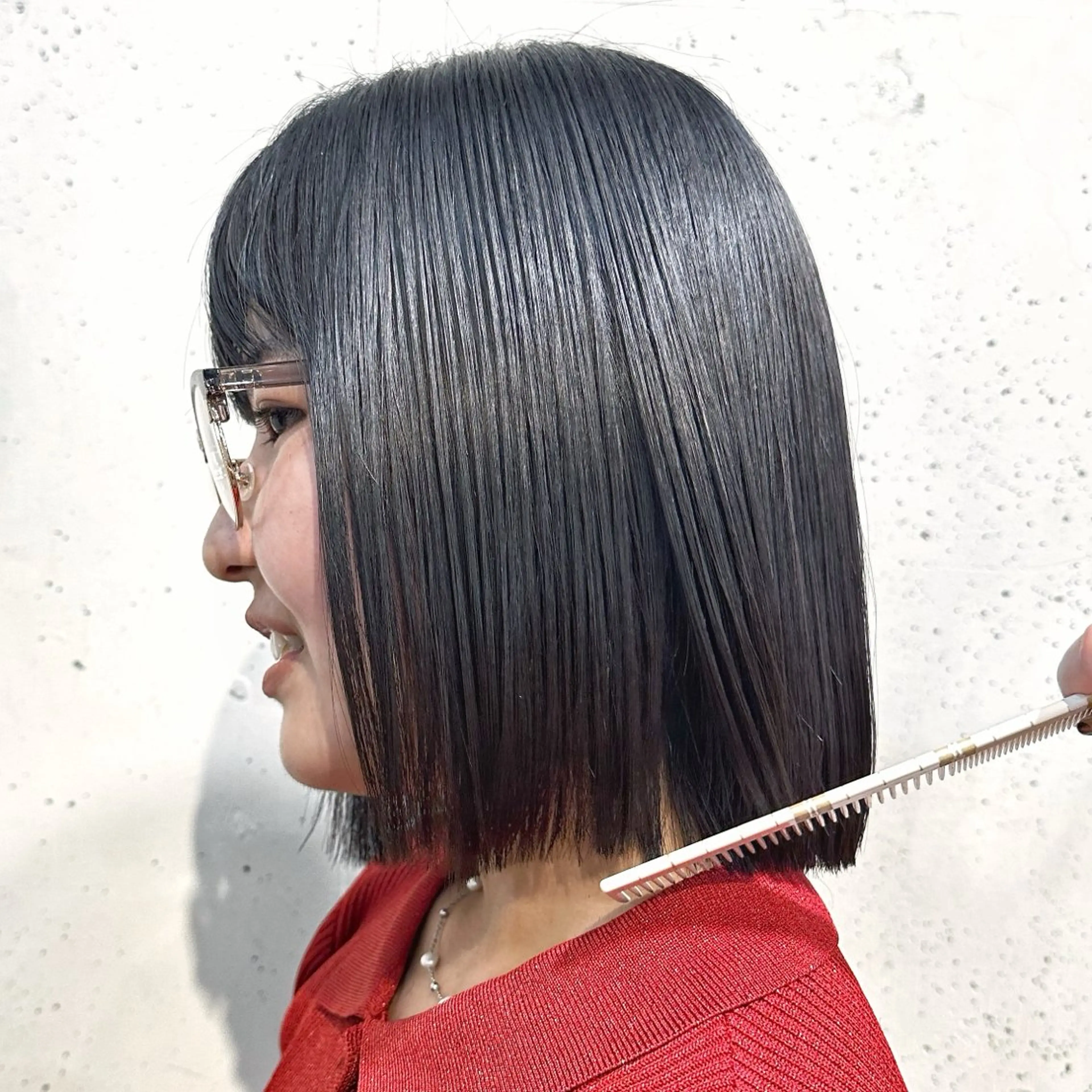 ✂️レイヤーボブ/パツボブカット✂️【ショート、ウルフは別メニュー🎈】🫧🦋【仕上がり肩より上】🦋🫧無料です🫧の写真