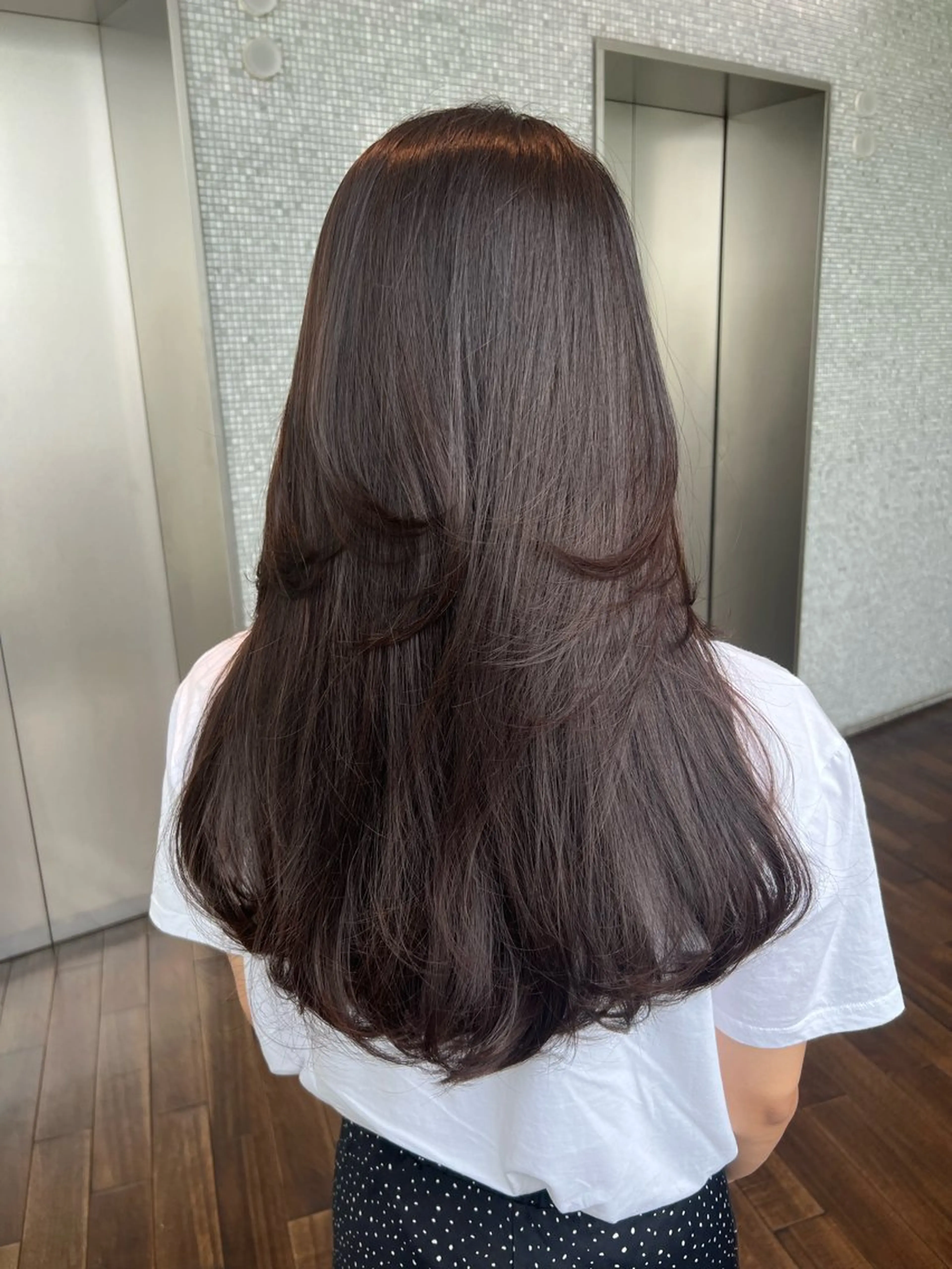 ロング 縮毛矯正 ヘアカラー 縮毛矯正 縮毛矯正／ストレート /yuyaのヘアスタイル