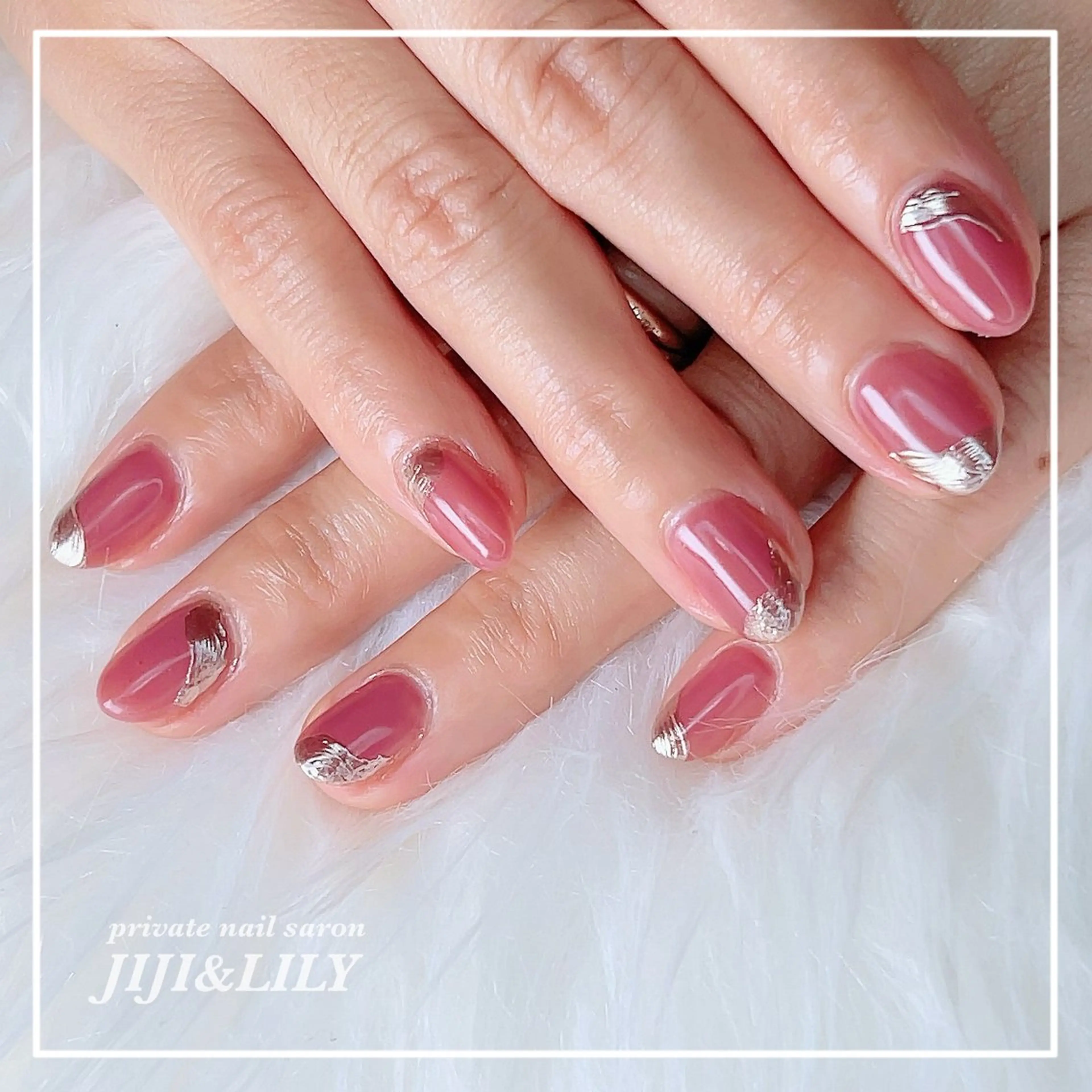 ネイル ミラーネイル ニュアンスネイル 豊田 圭子のネイルデザイン