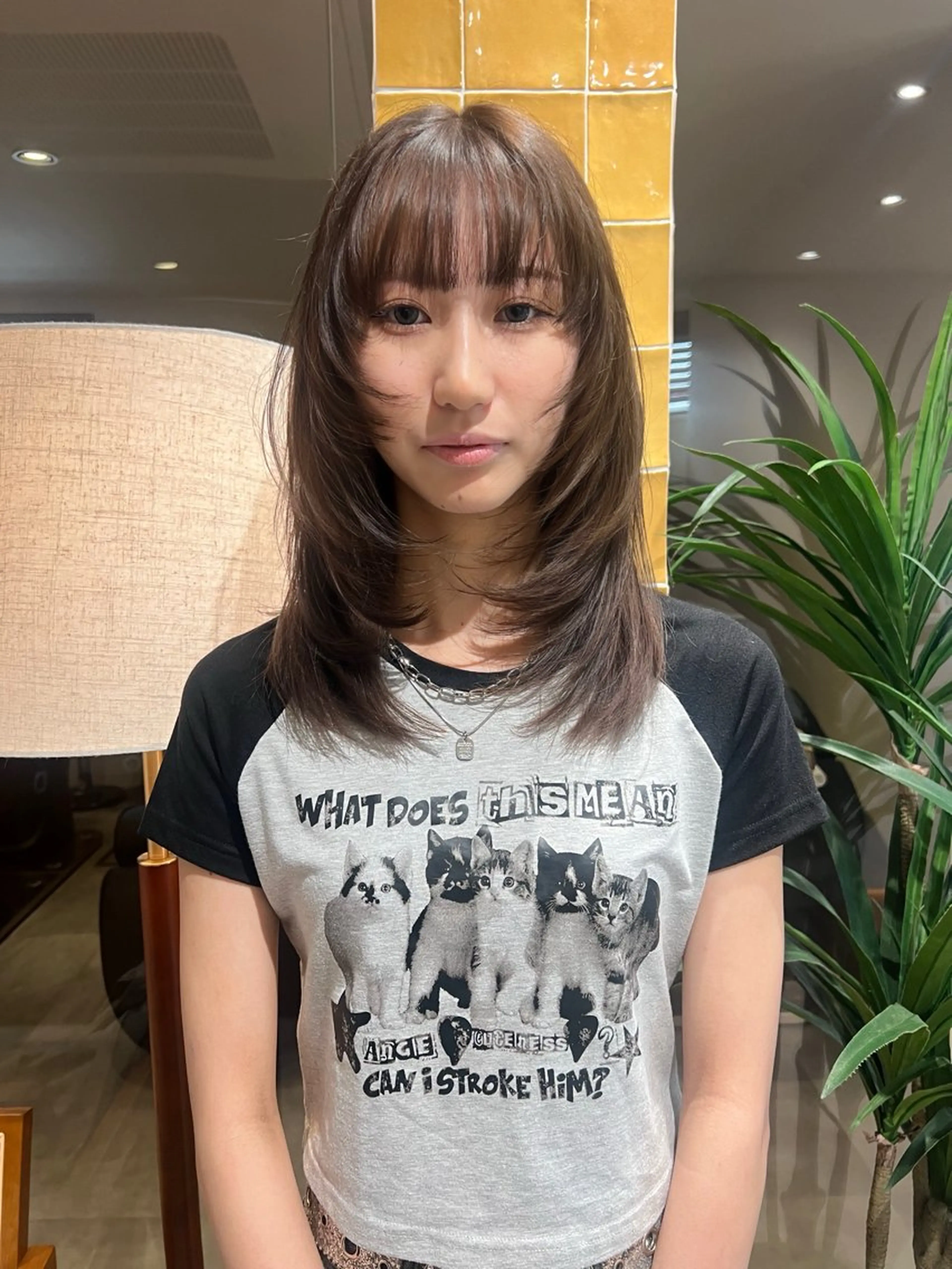 セミロング カラー レイヤー/ 透明感SHIMAのヘアスタイル