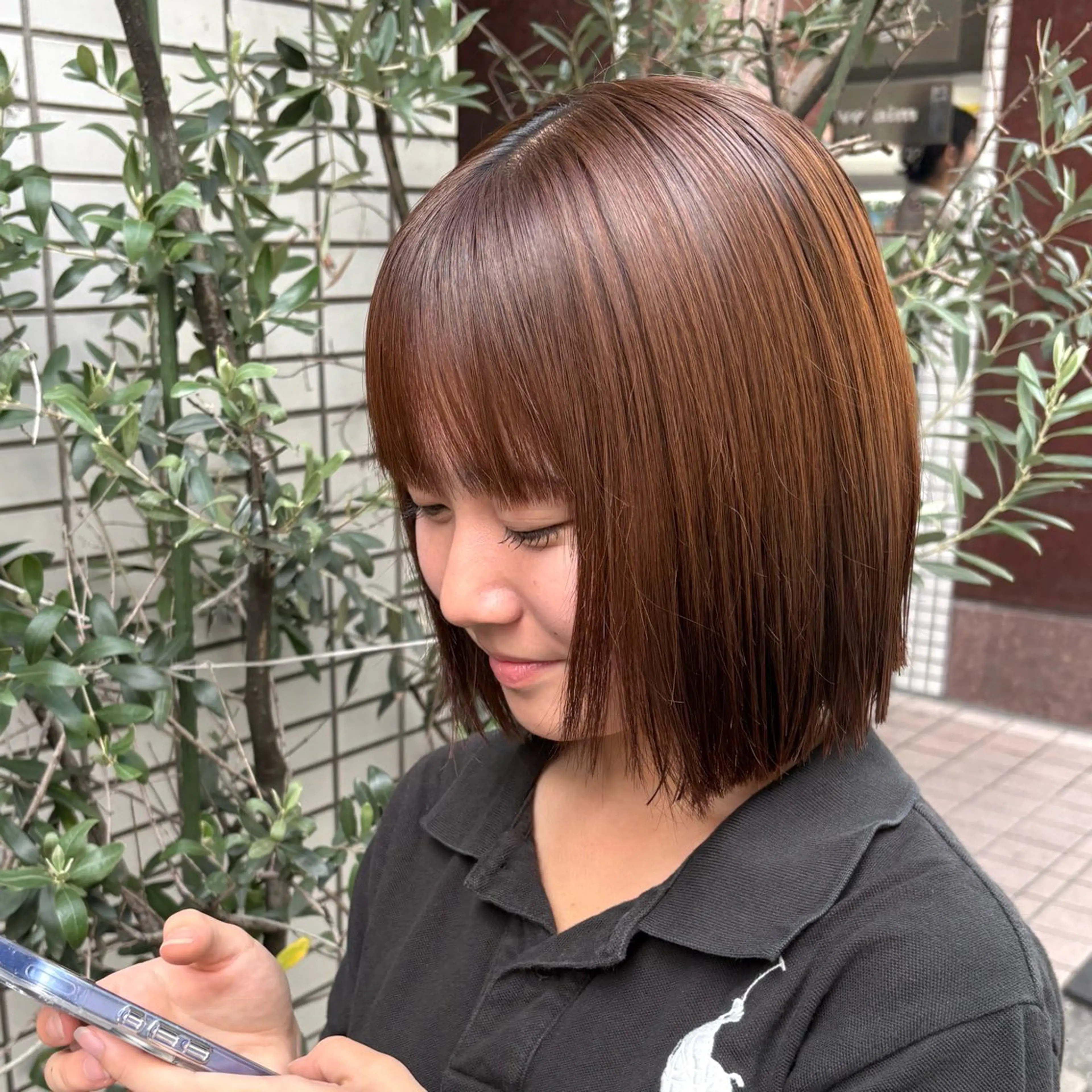 ショート カット 縮毛矯正 縮毛矯正/Wカラー /アレンジ🌙あまにのヘアスタイル