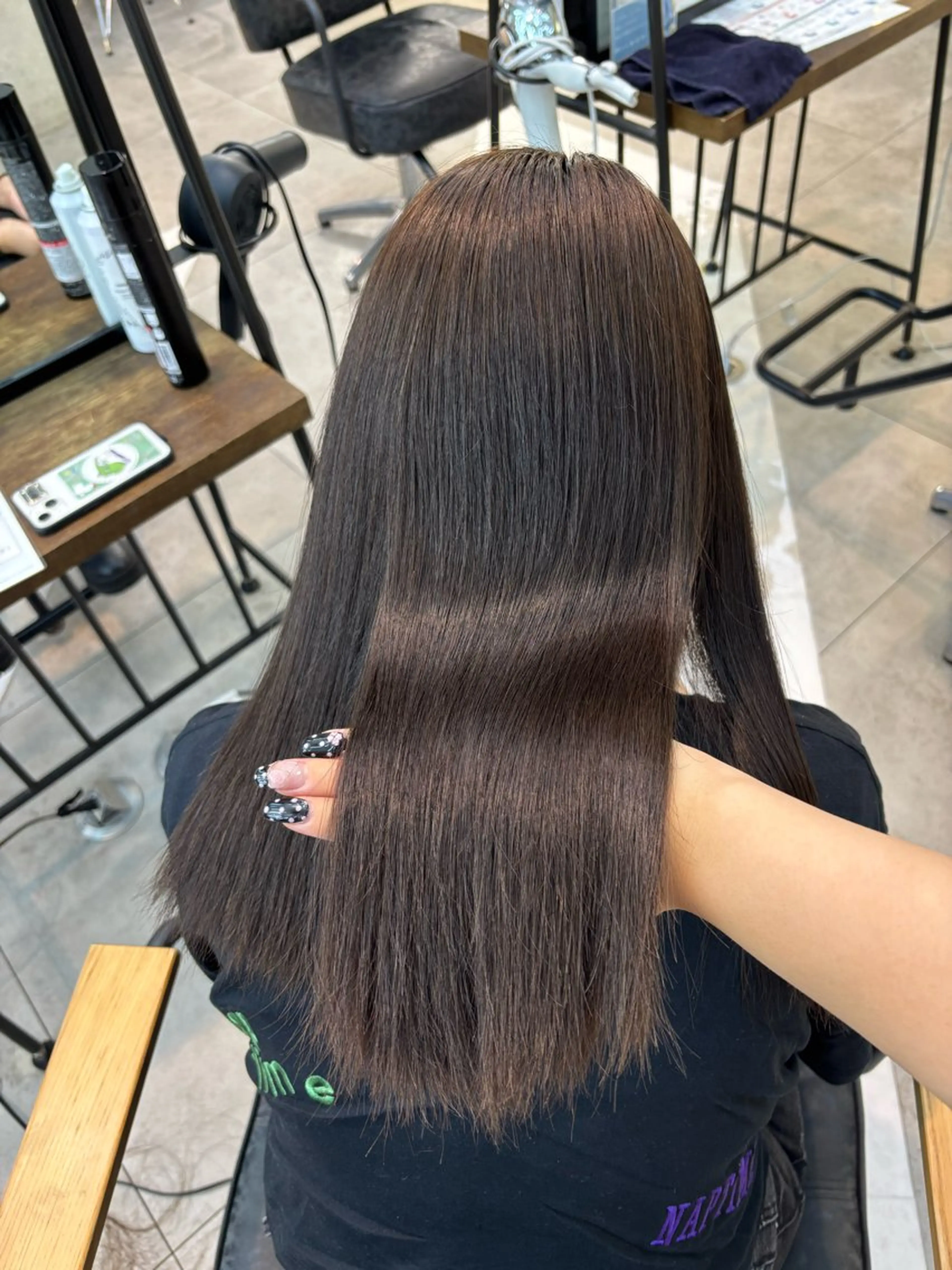 セミロング カラー ガーリーネイル hiroka🩰🎀のネイルデザイン