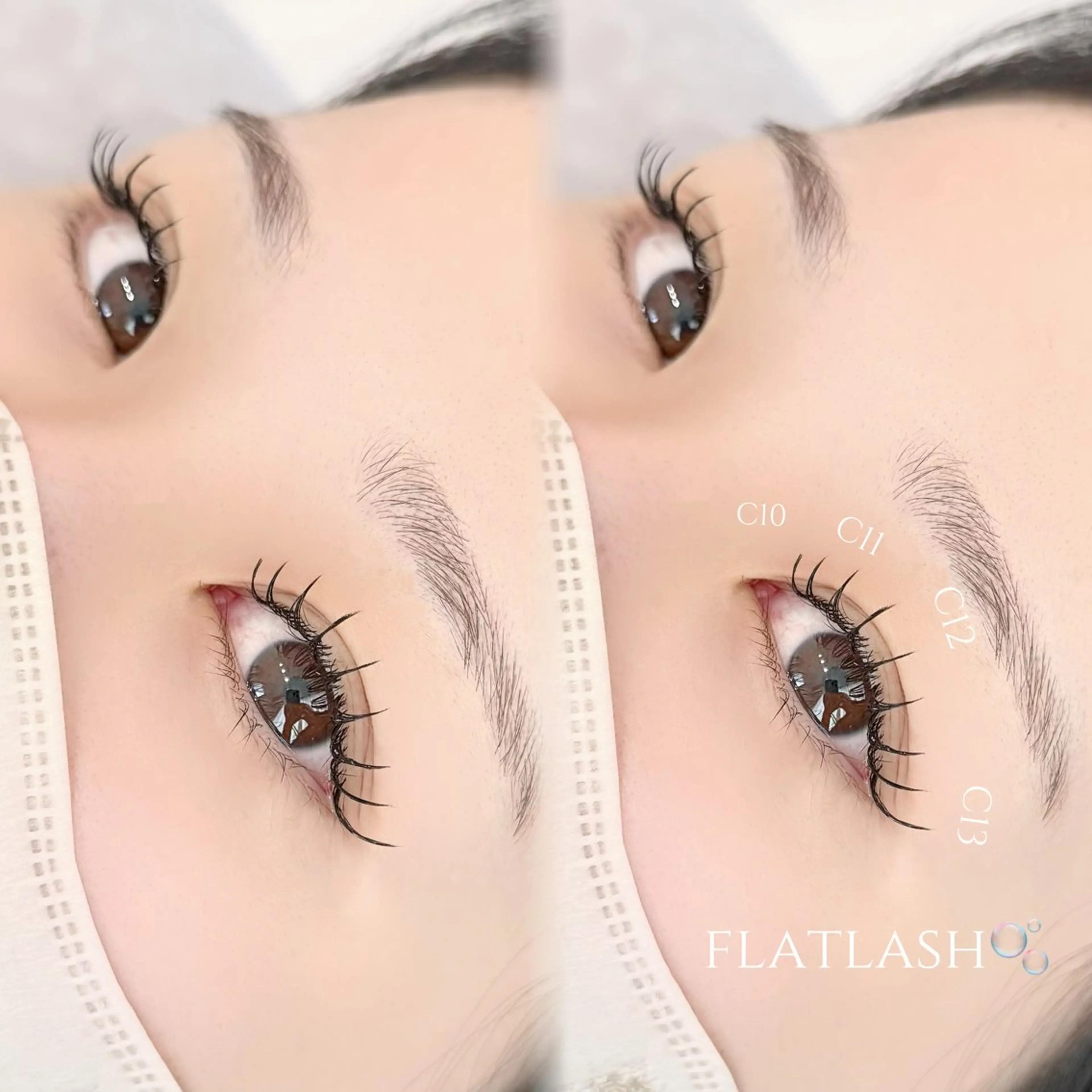 マツエク・マツパ フラットラッシュ マツエク nico kotono🌼のマツエク・マツパデザイン