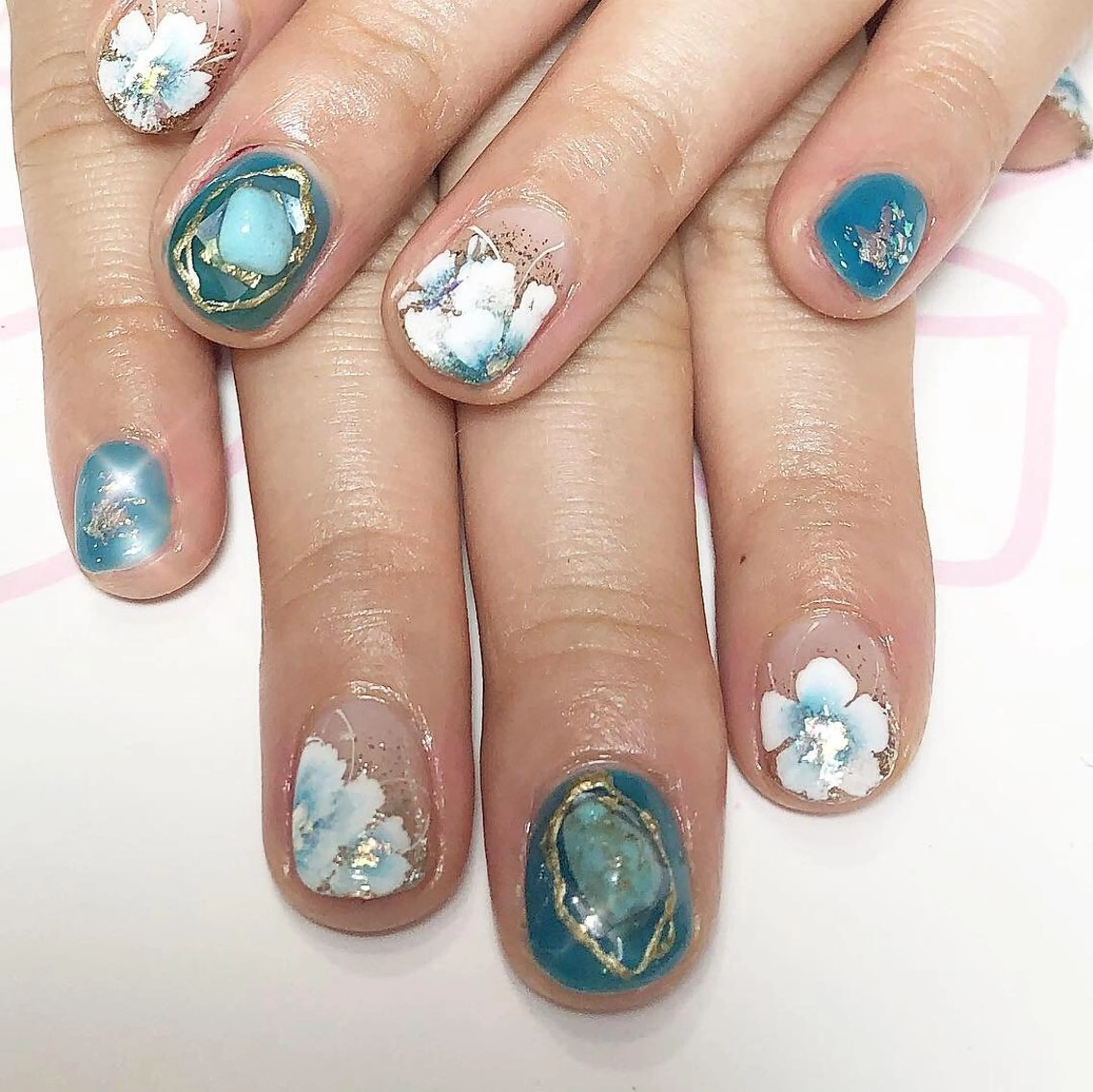 ネイル アートネイル フラワーネイル ハンドネイル ネイルサロン Sweetのネイルデザイン