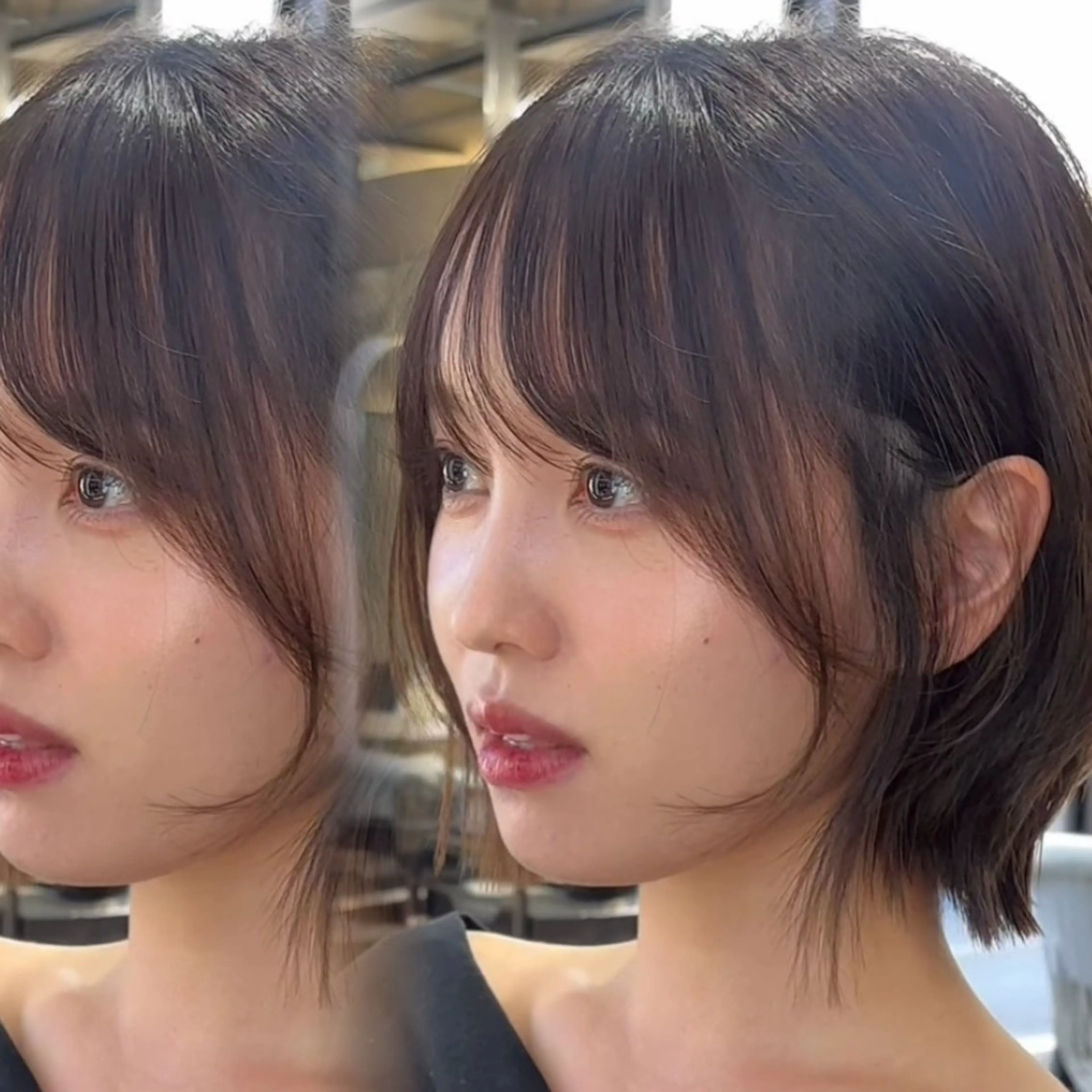 ミディアム カラー ボブレイヤー ボブ レイヤーカット 似合わせカット カット ヘアカラー トリートメント ウメダナオヤ/ くびれヘア✨のヘアスタイル