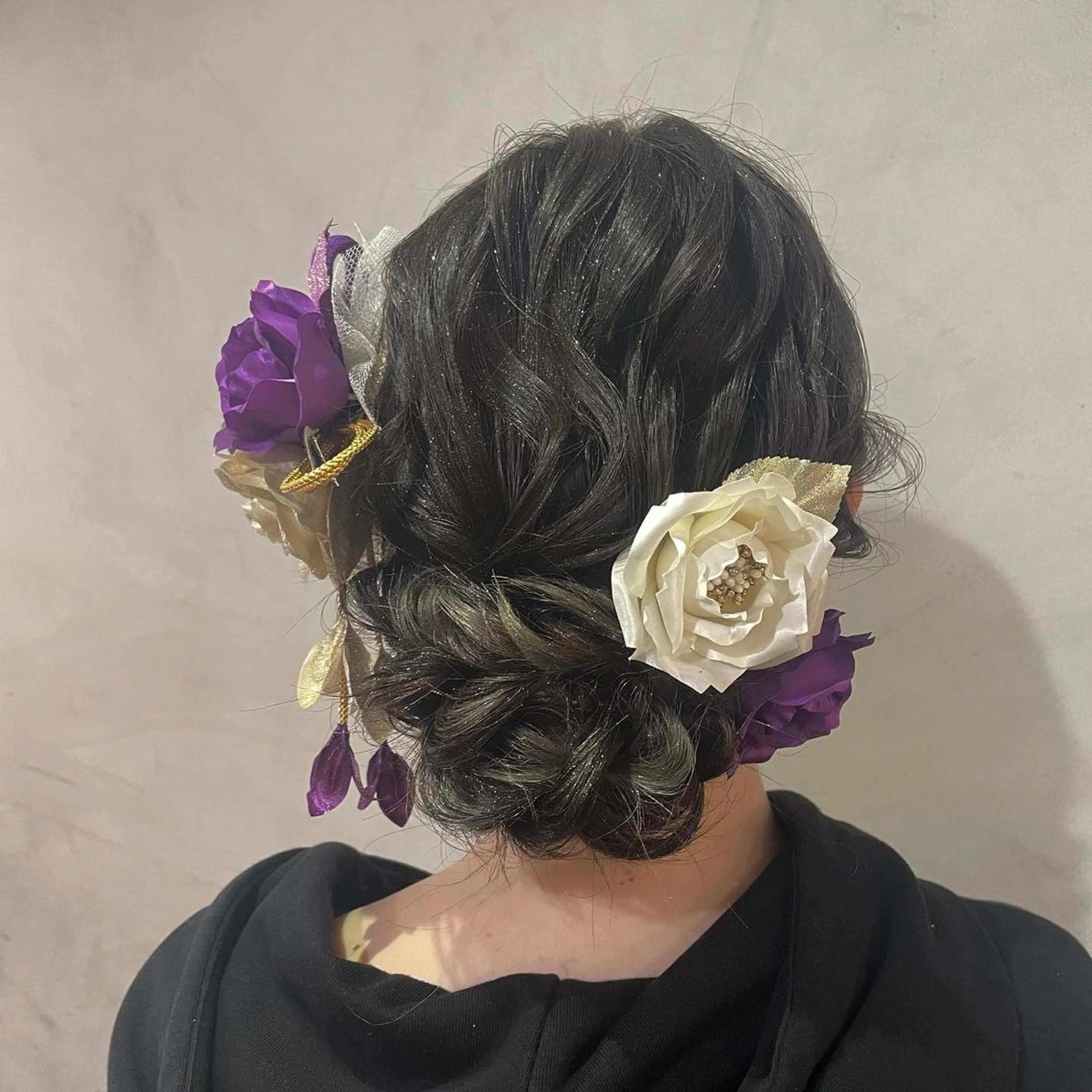 ミディアム ヘアアレンジ 成人式 ヘアセット Hair Labo ASH  あみん♡のヘアスタイル
