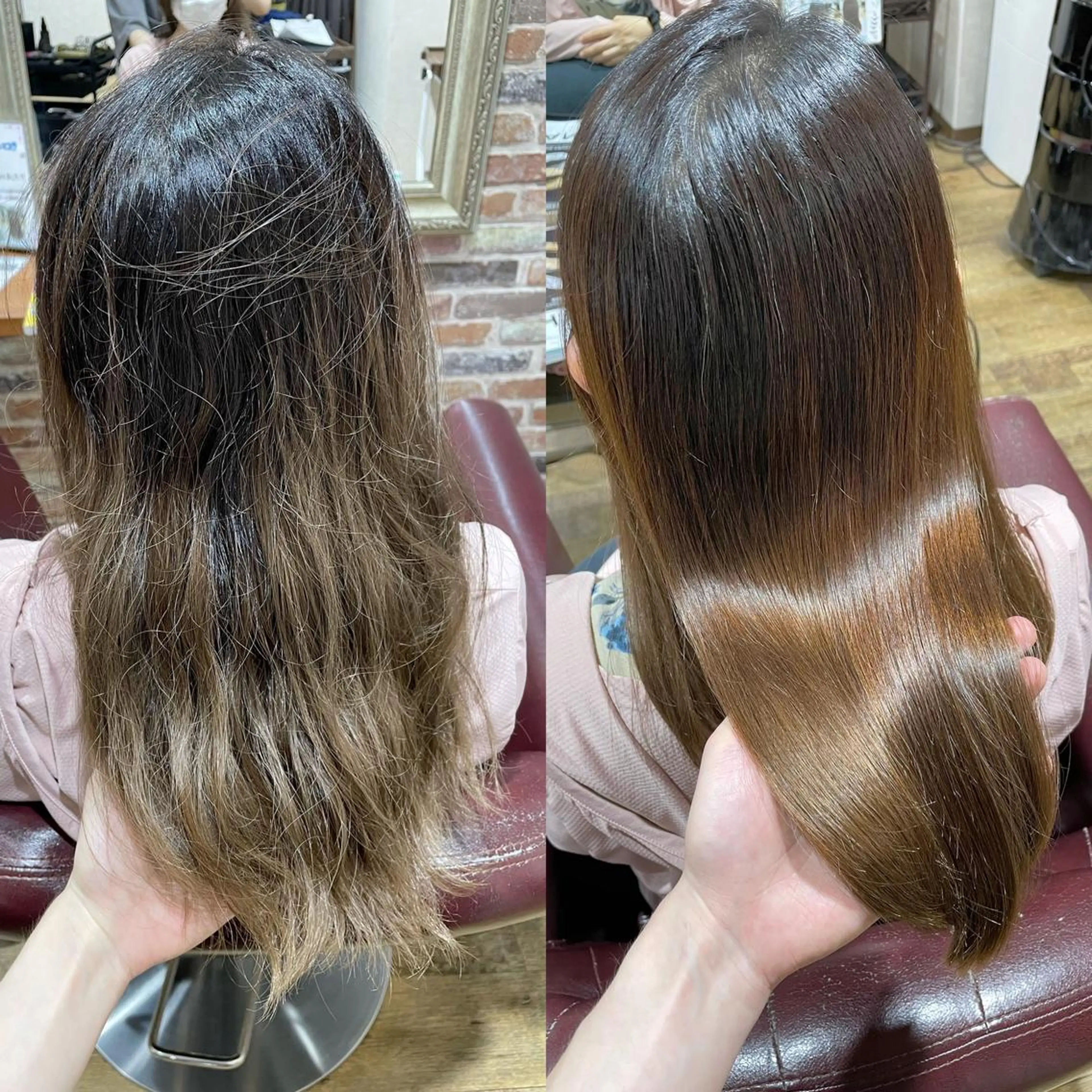 ロング 縮毛矯正 HAKUA 相模大野店のヘアスタイル