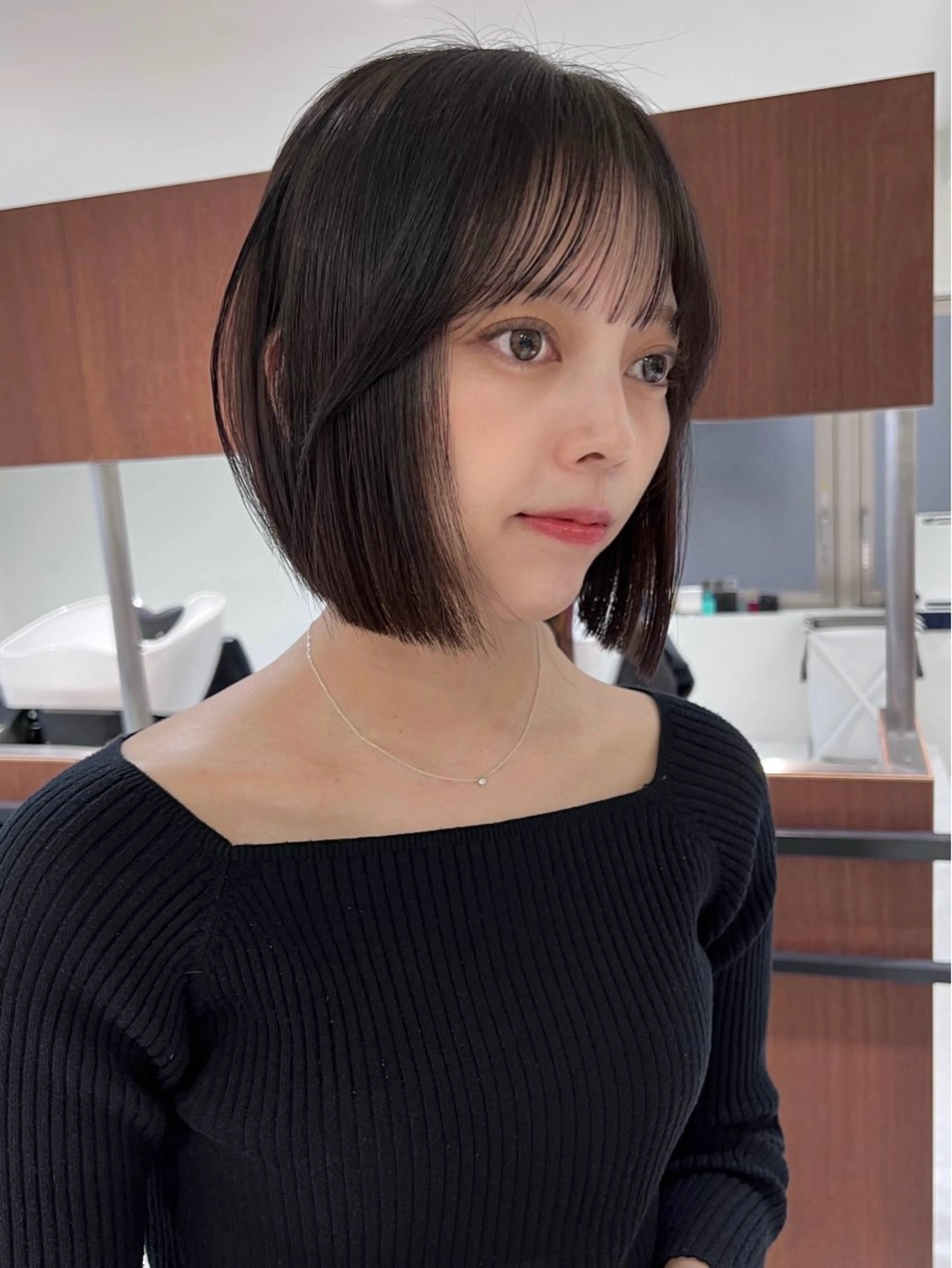 ショート カラー ベージュカラー ブリーチ 透明感カラー ブリーチなしカラー ボブ ボブ/レイヤーカット /表参道 yunaのヘアスタイル