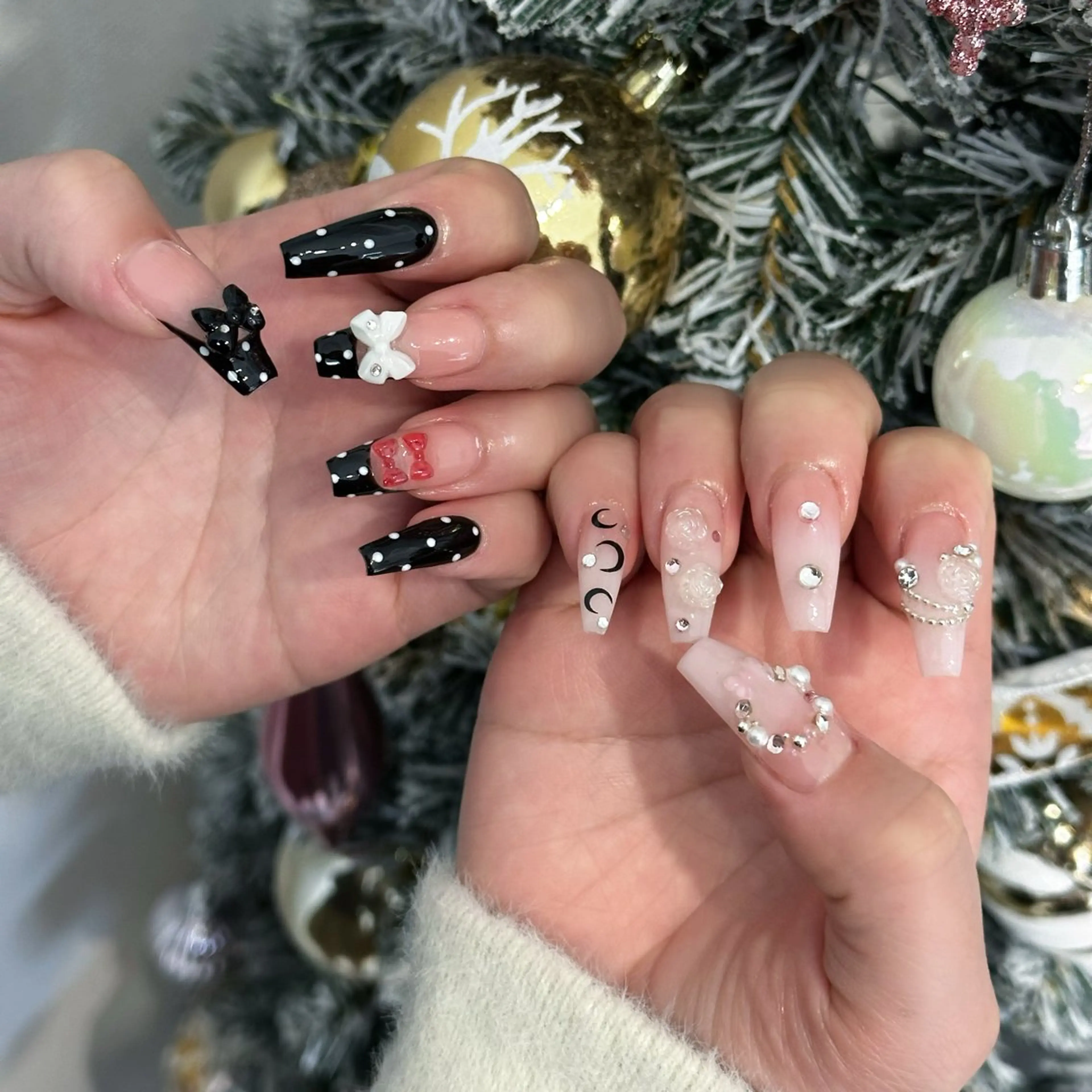 ネイル オーロラネイル ボルドー ブラウン 氷ネイル・うるうるネイル キラキラネイル Julli NailStudioのネイルデザイン