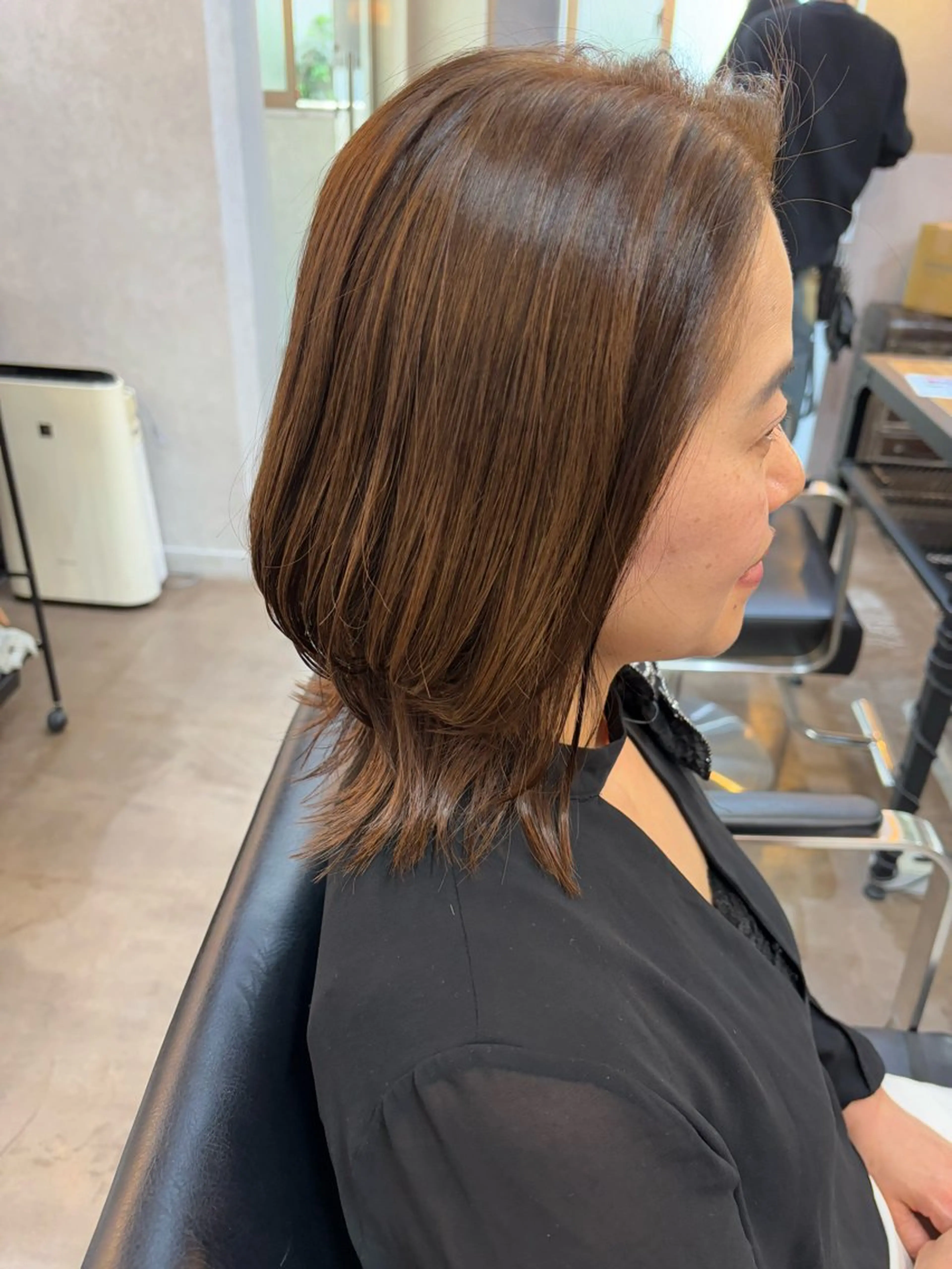 ミディアム 💜髪質改善/ 艶カラー/ミナ🩷のヘアスタイル