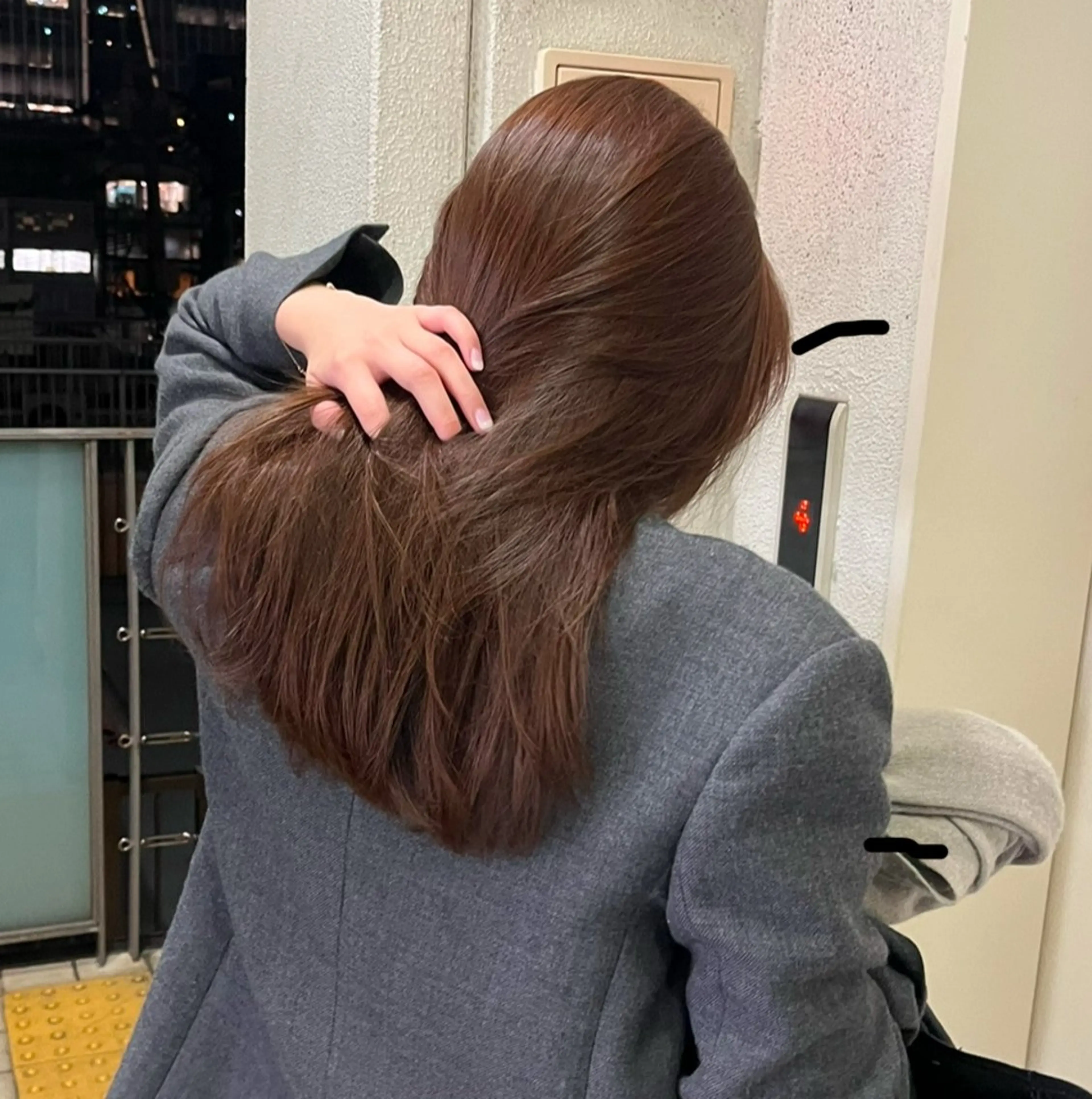ロング カラー ベージュカラー カット ヘアカラー トリートメント ナツミ/透明感カラー /酸性縮毛矯正のヘアスタイル