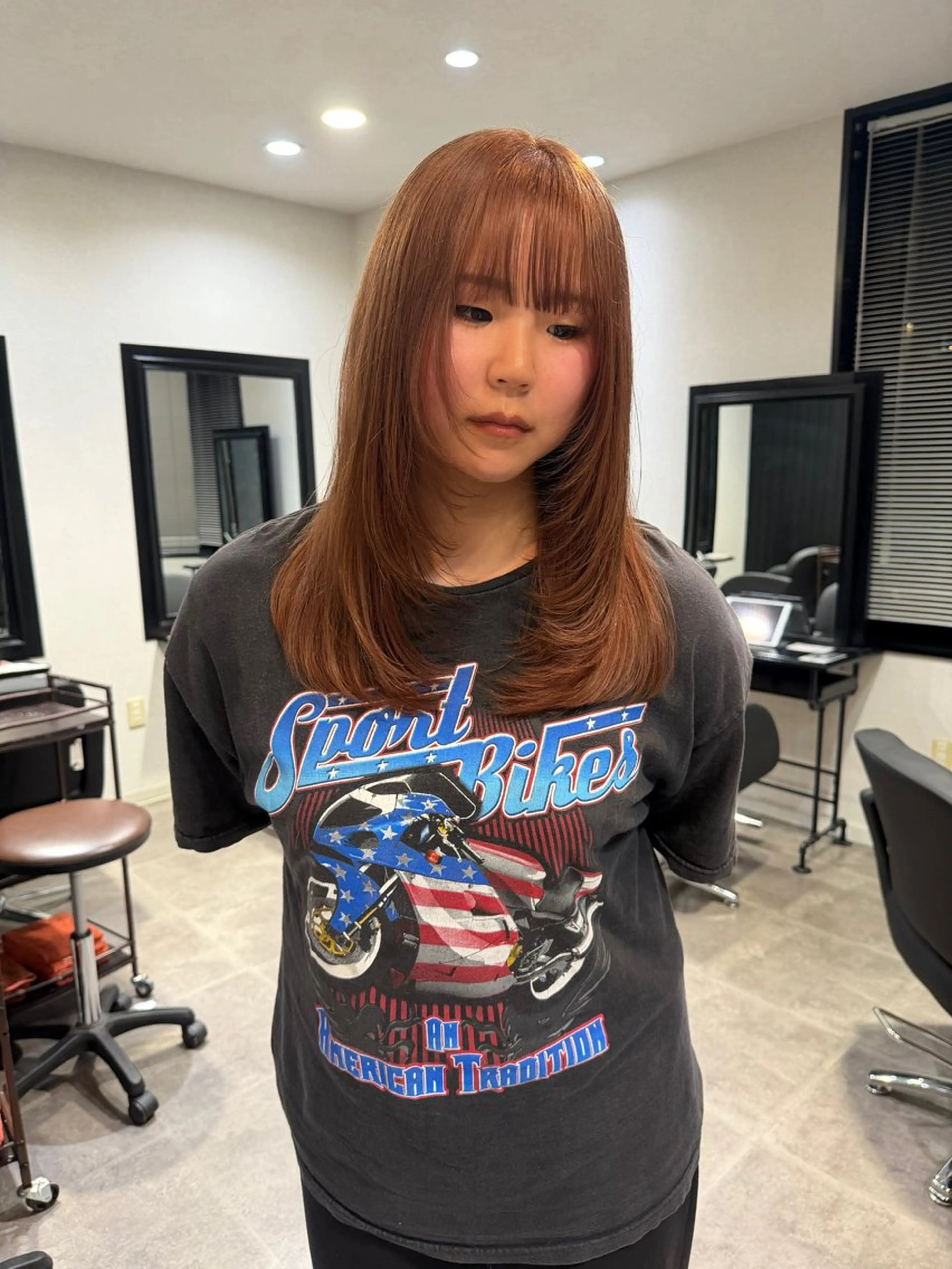 ロング カラー レイヤーカット shipi leano by brace所属・梅田ハイトーンカラー 🎀riseのヘアスタイル