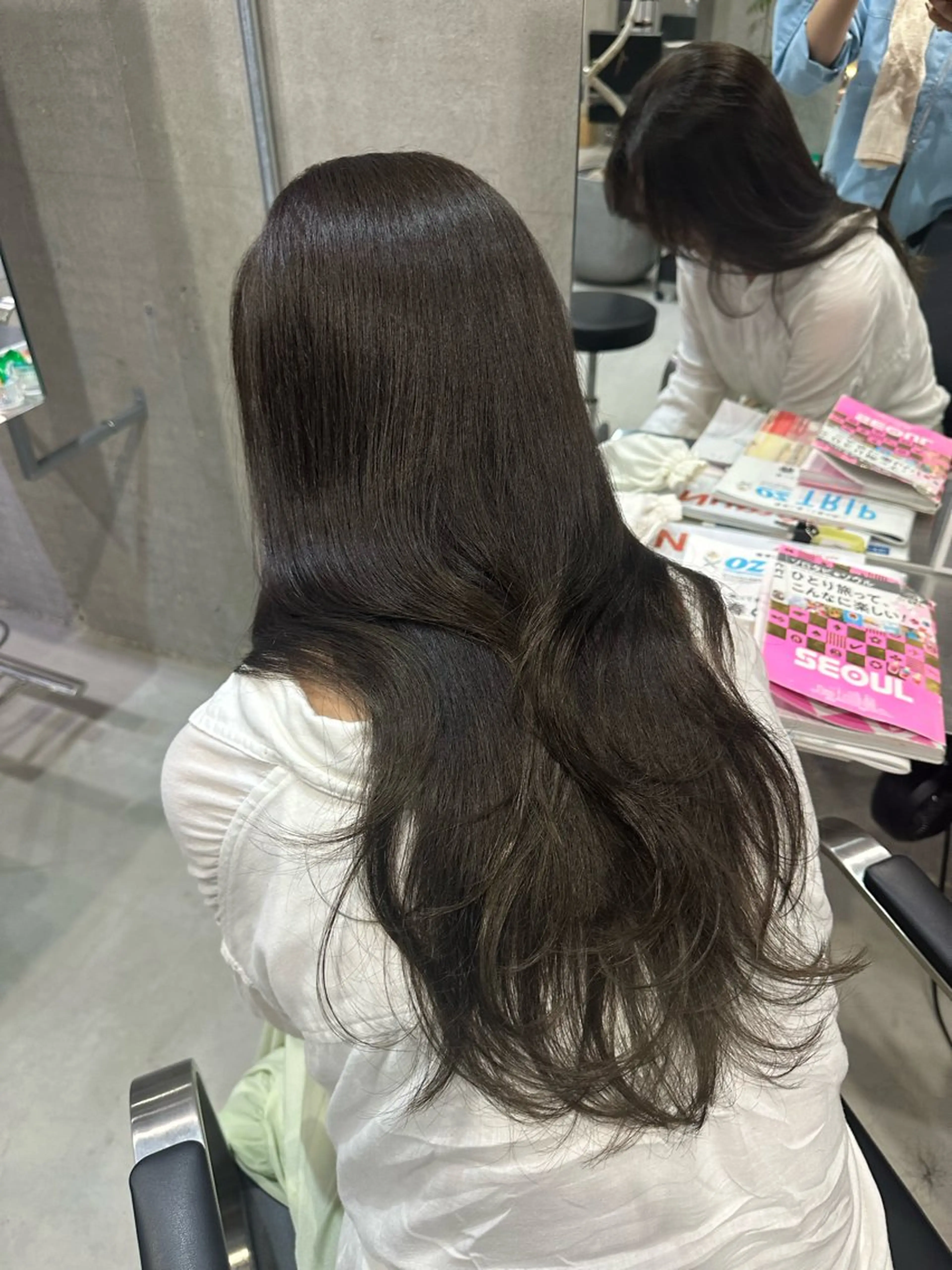 ロング カラー 本場韓国ヘア特化 아이비/Aibiのヘアスタイル