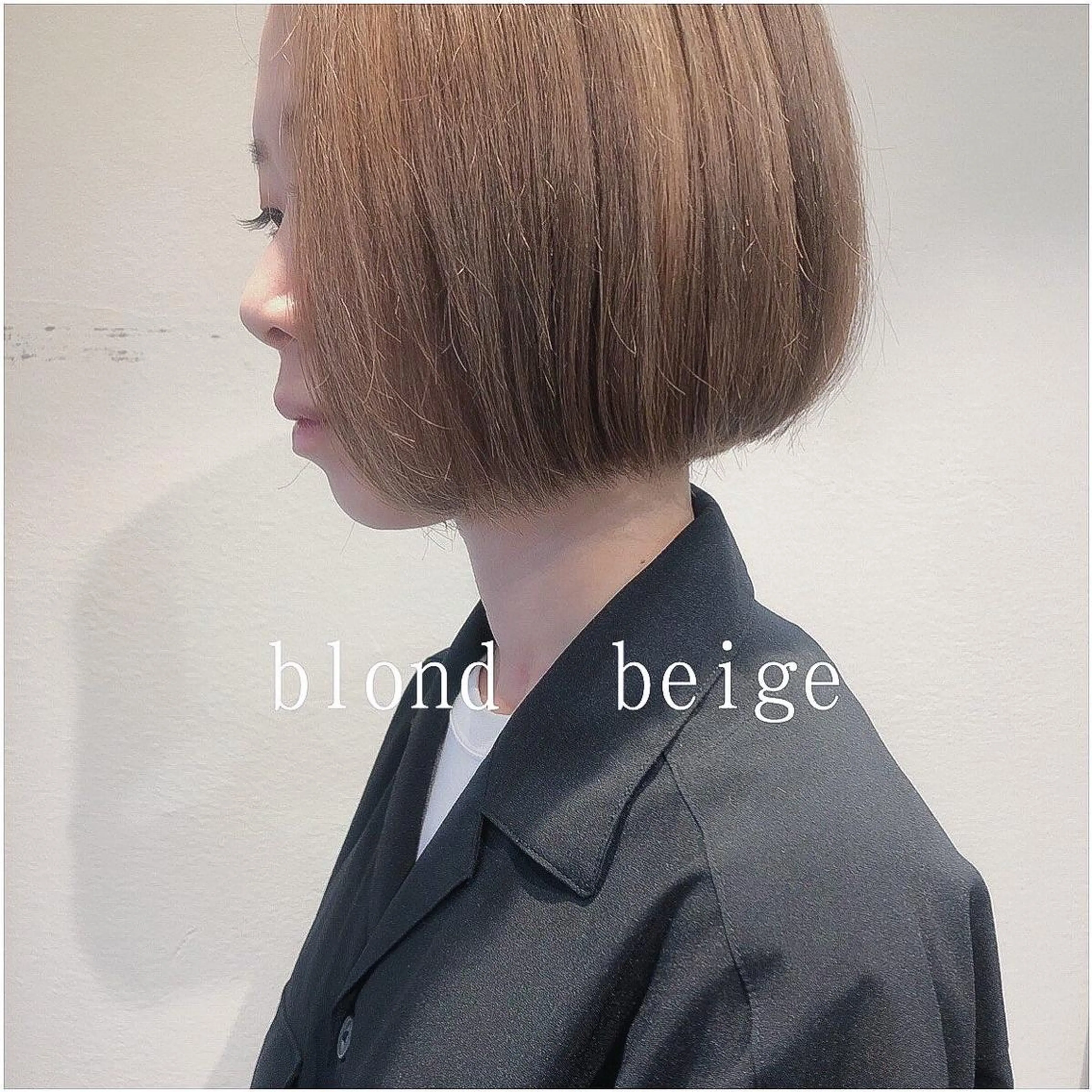 ショート カラー ベージュカラー ブロンド ブロンドベージュ ボブ ヘアカラー カラーパティシエ facce🌼ikoのヘアスタイル