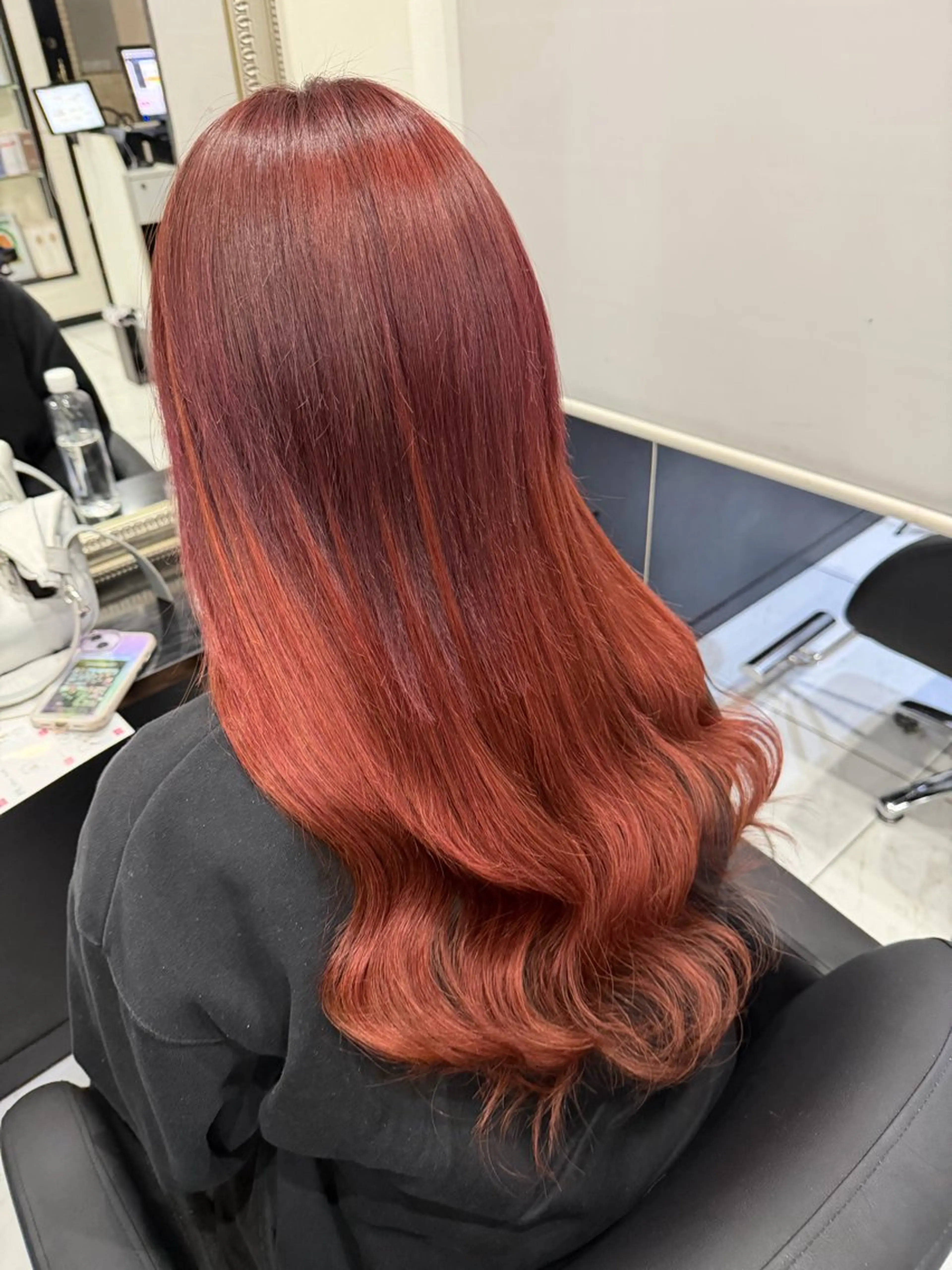 ロング エクステ カット エクステ 長田 麻友子のヘアスタイル