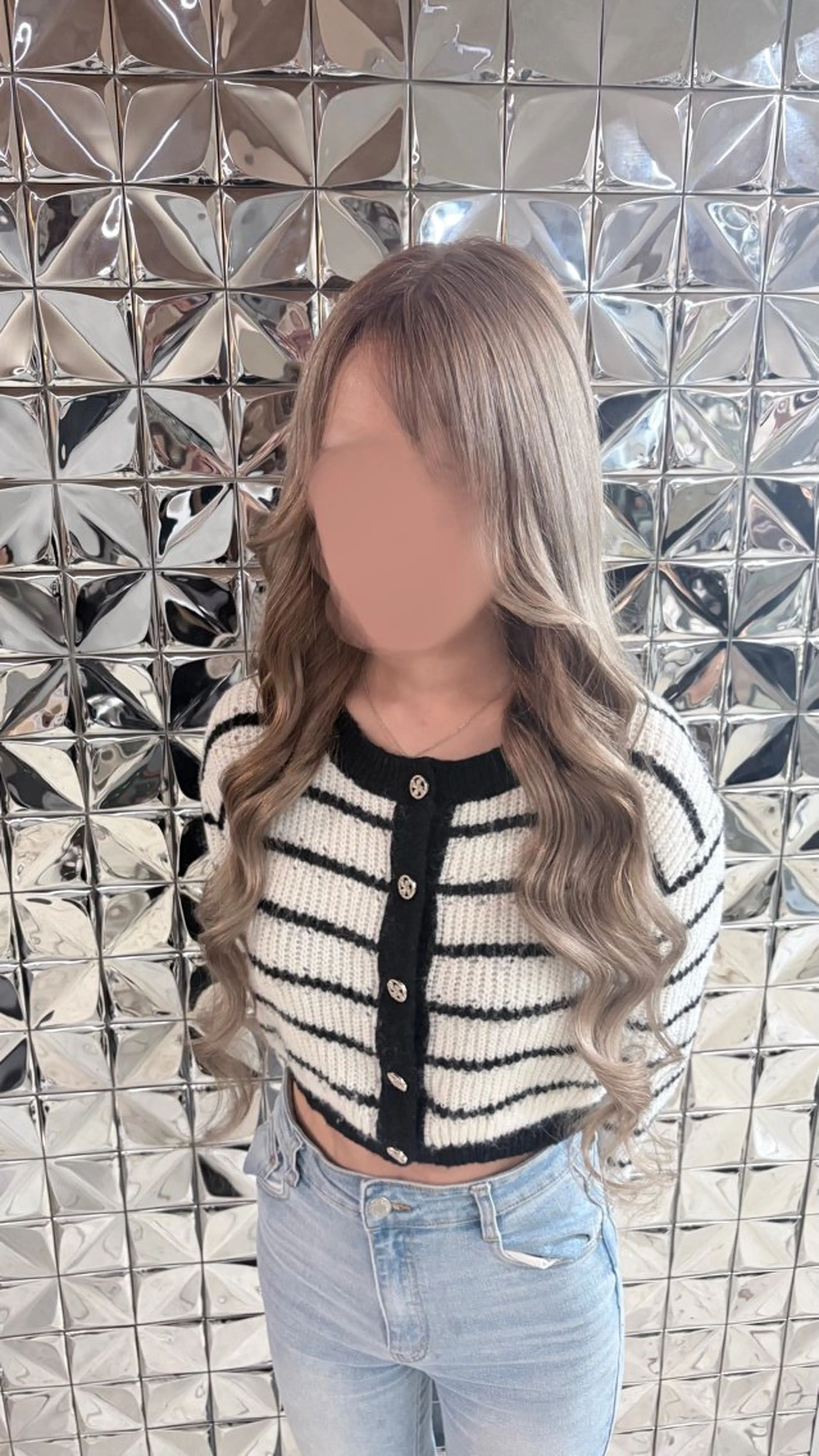 ロング カラー シールエクステ ダブルカラー エクステ ヘアカラー エクステ ラブスタシー天神 ✦キョウカ✦のヘアスタイル