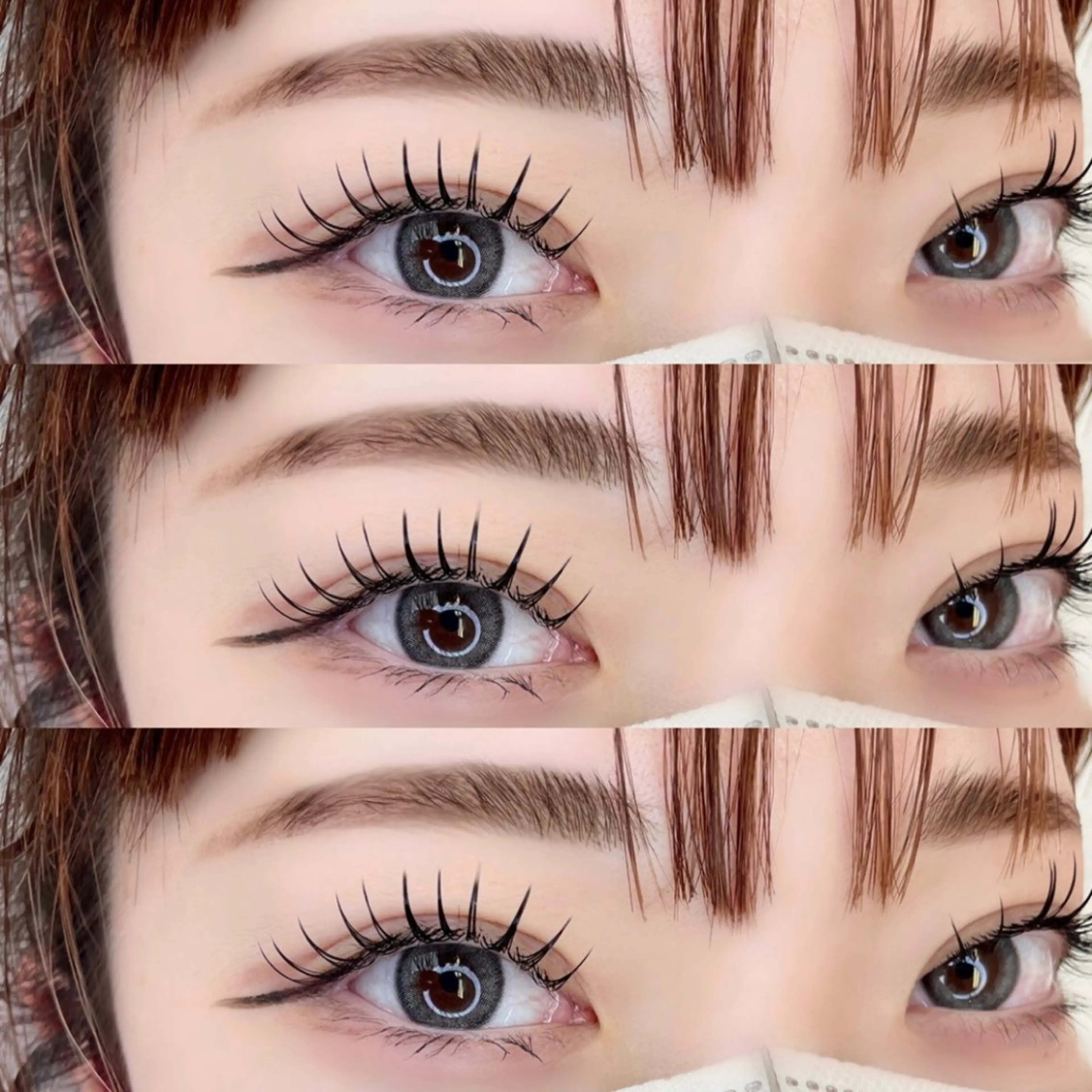 マツエク・マツパ マツエク 大阪梅田 SAKI 韓国風束感まつ毛のマツエク・マツパデザイン