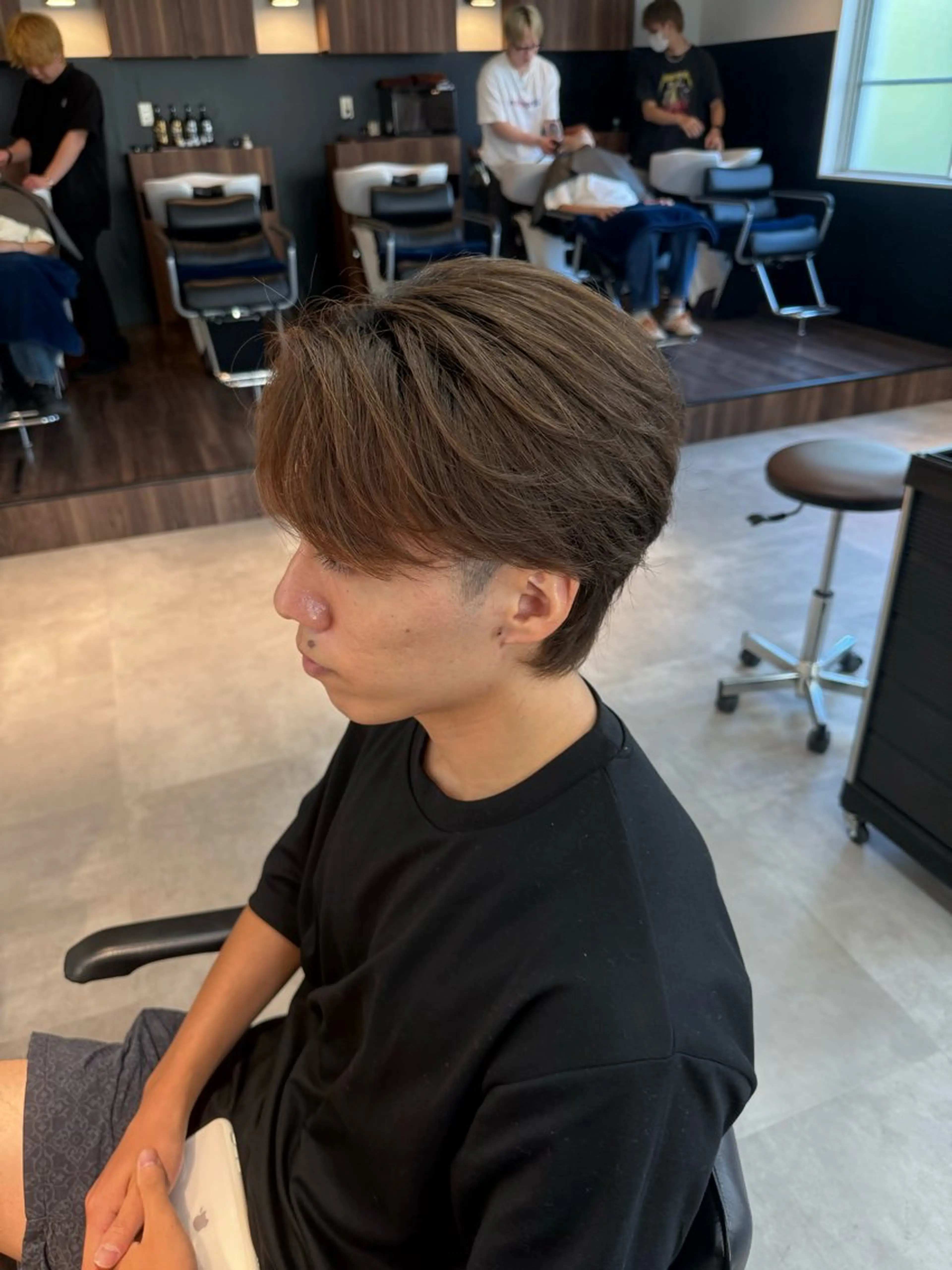 メンズ フェザーパーマ メンズ韓国風 メンズパーマ 刈り上げ カット 縮毛矯正 垢抜けへの近道✂️ メンズ縮毛矯正/齊藤のヘアスタイル