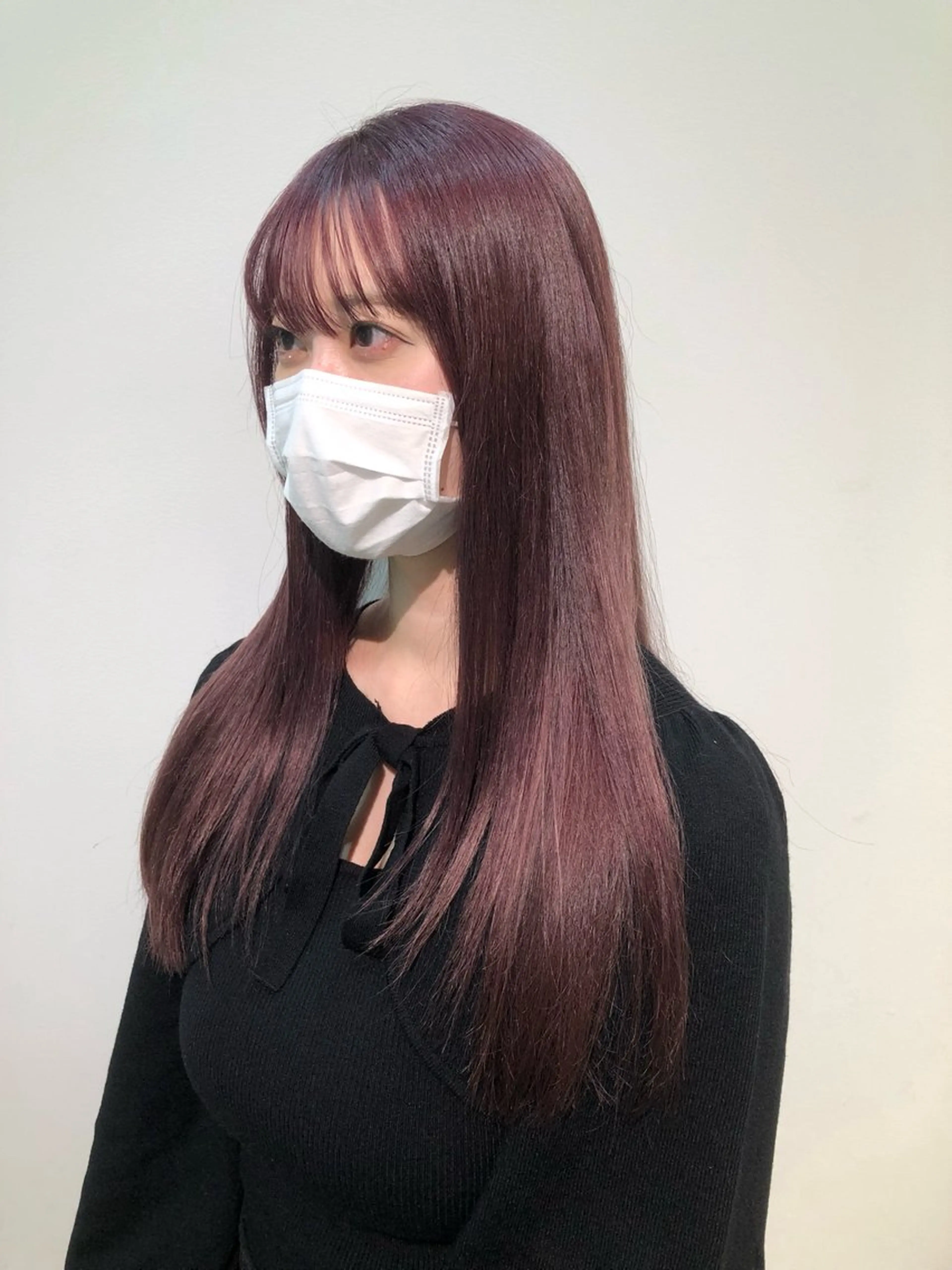 ロング カラー ラベンダーカラー ピンクカラー ピンクラベンダー カット ヘアカラー トリートメント ボブレイヤー/ カラー診断/Amiのヘアスタイル