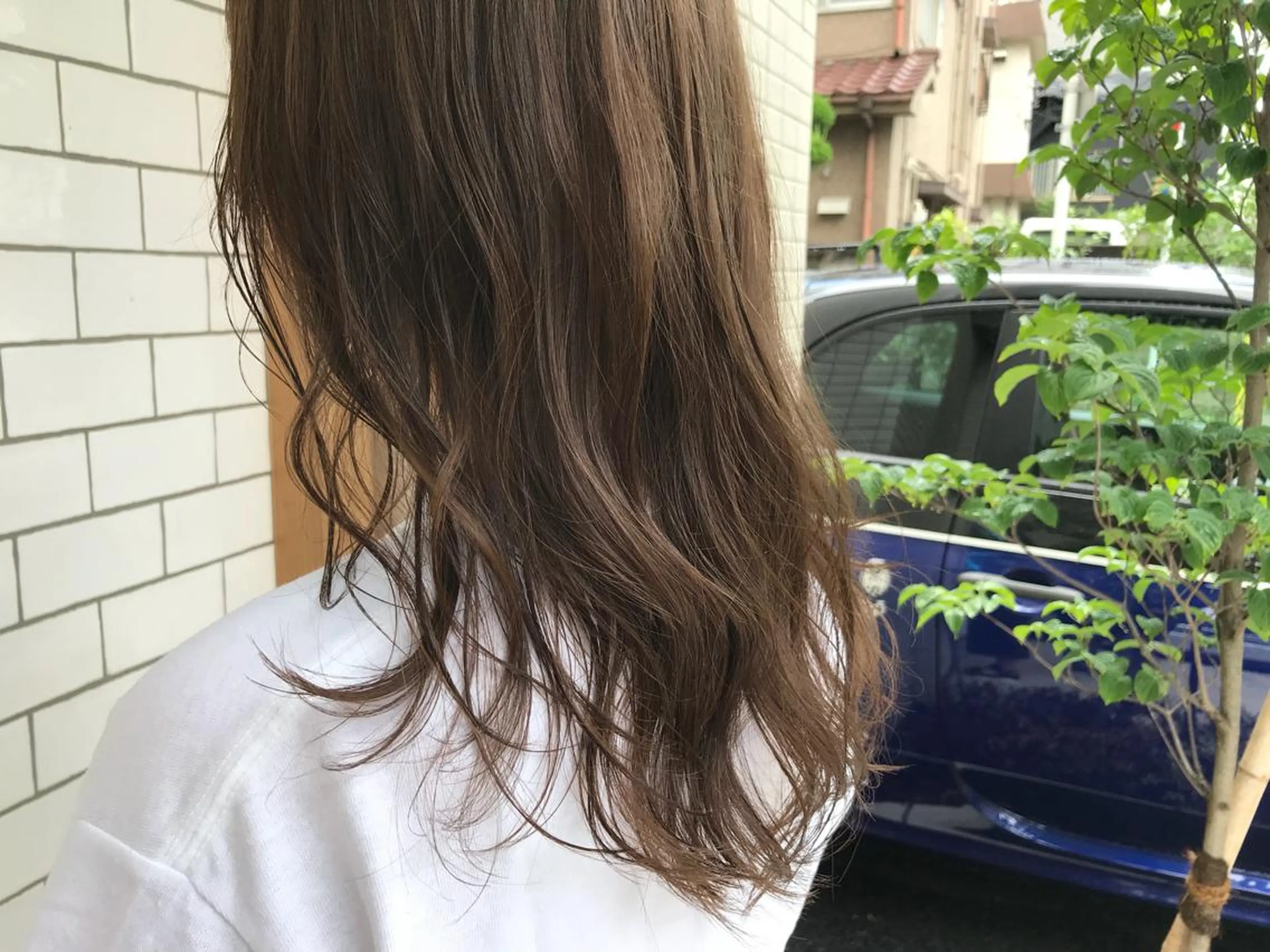 ロング カラー ベージュカラー ミルクティーベージュ 竹嶌 健吾のヘアスタイル