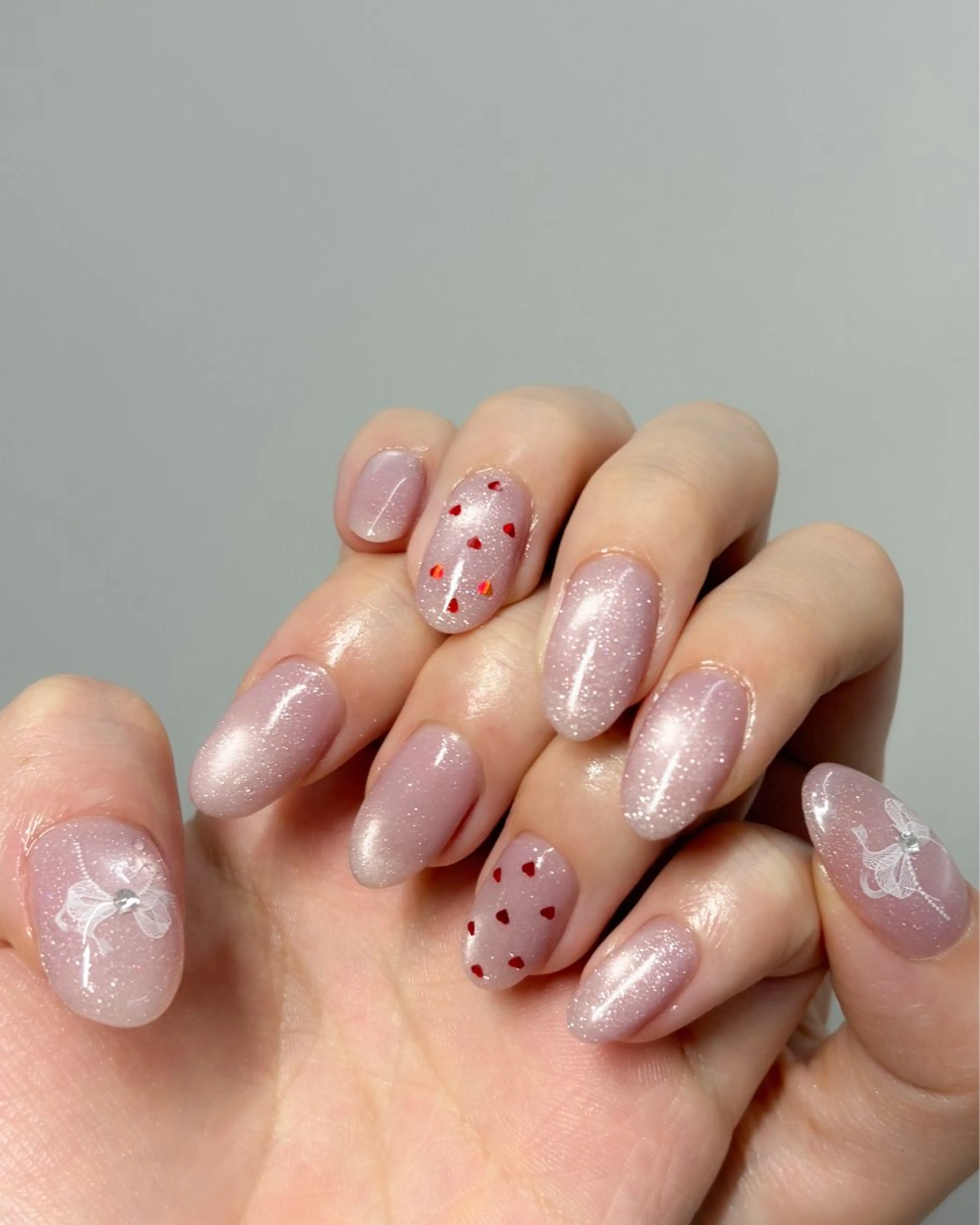 ネイル ブルー フラッシュネイル フラッシュマグ ジェルネイル ガーリー nailmum jijiのネイルデザイン