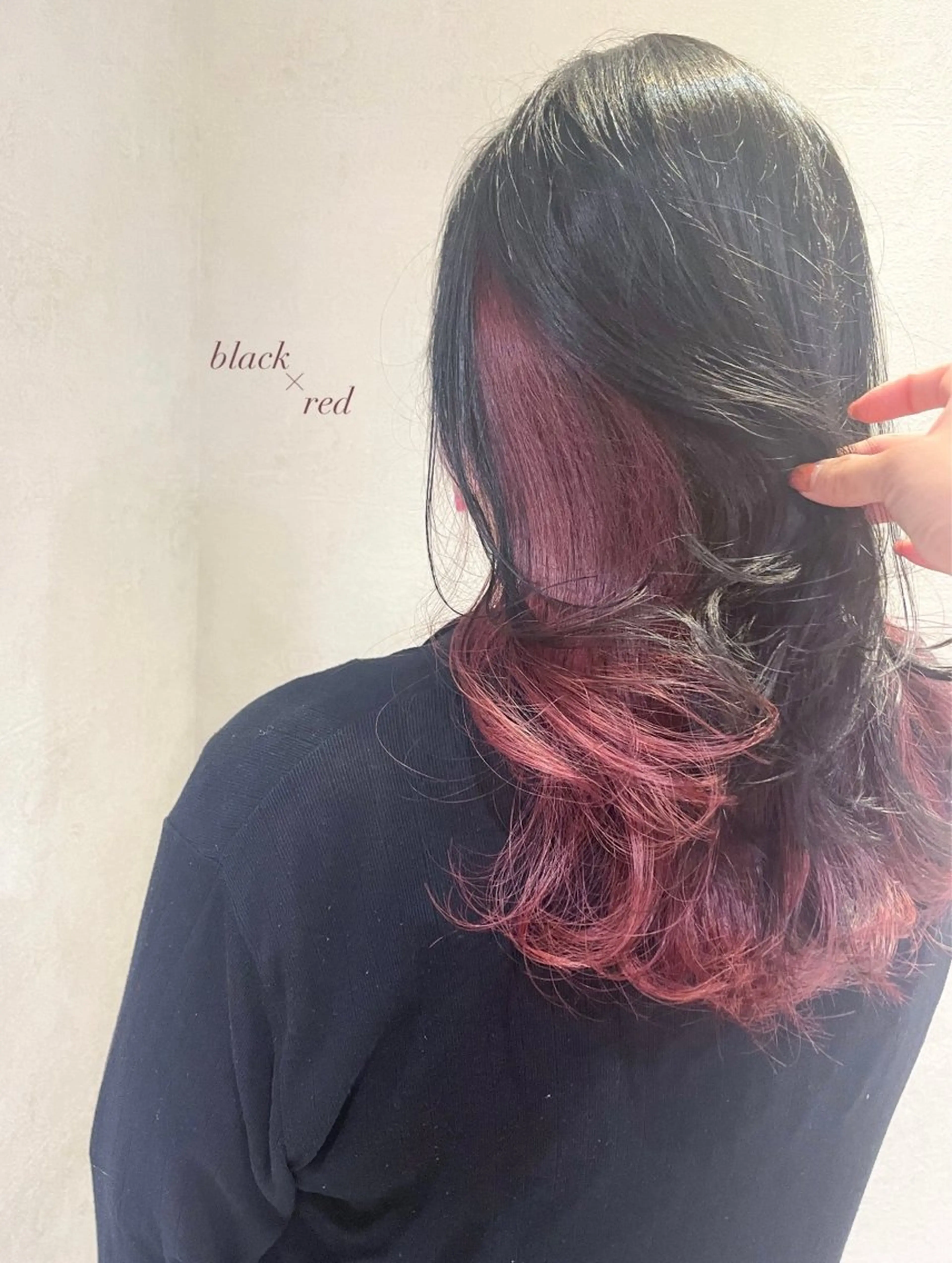 セミロング カラー 透明感カラー／韓国 レイヤーmomokaのヘアスタイル