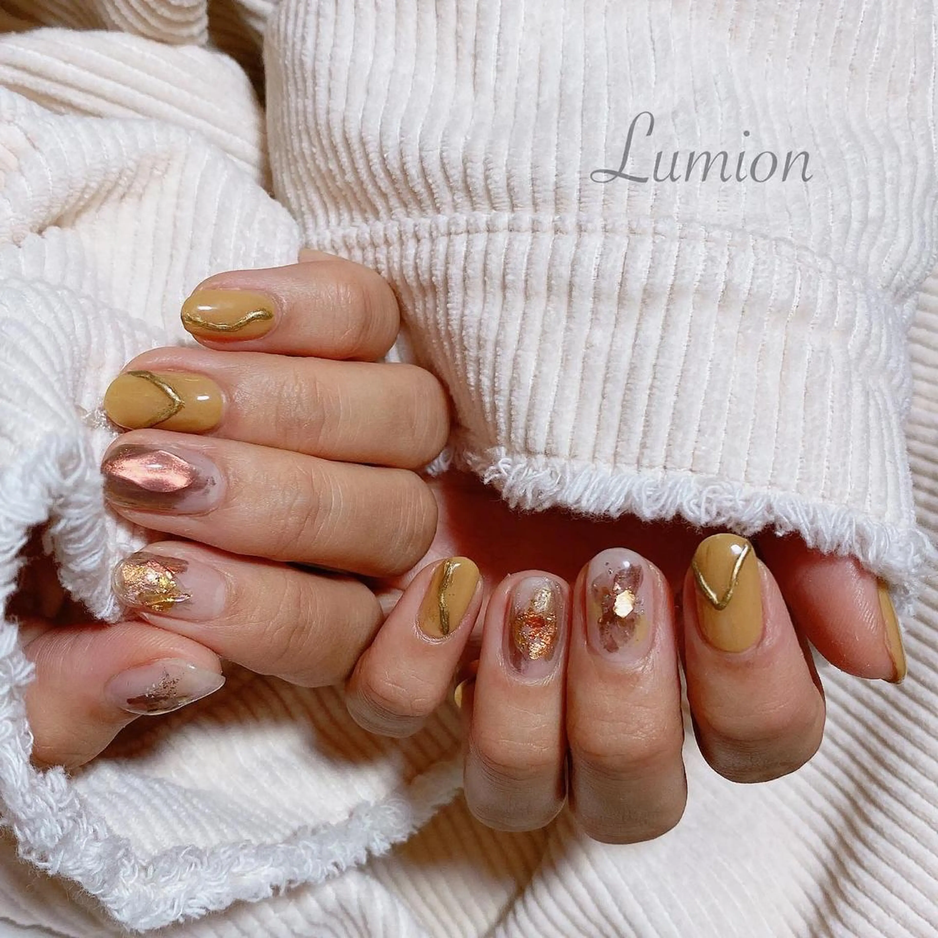 ネイル ニュアンスネイル ハンドネイル nailroom Lumionのネイルデザイン