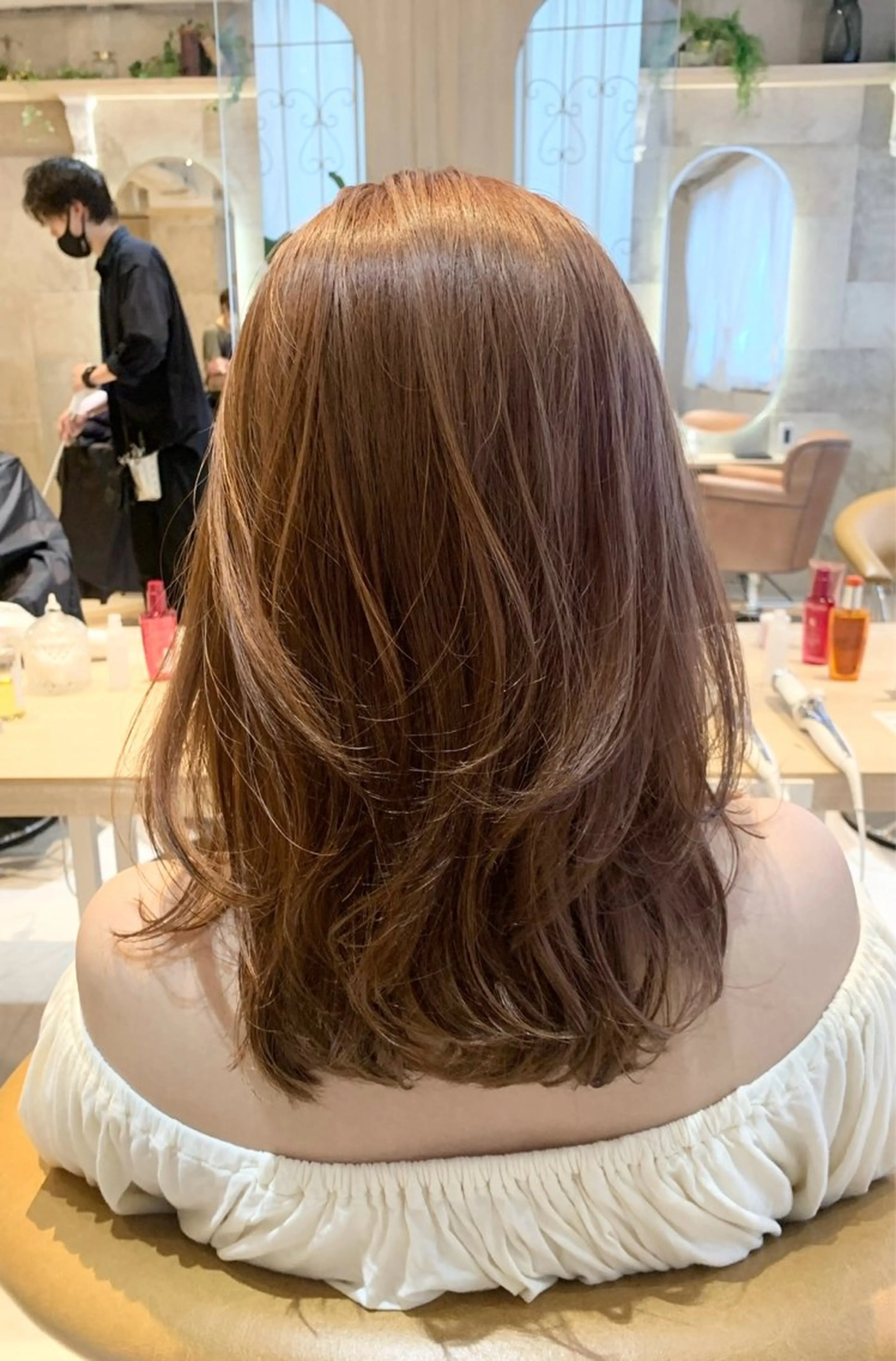 セミロング カラー 韓国ヘア/髪質改善 /Harunaのヘアスタイル