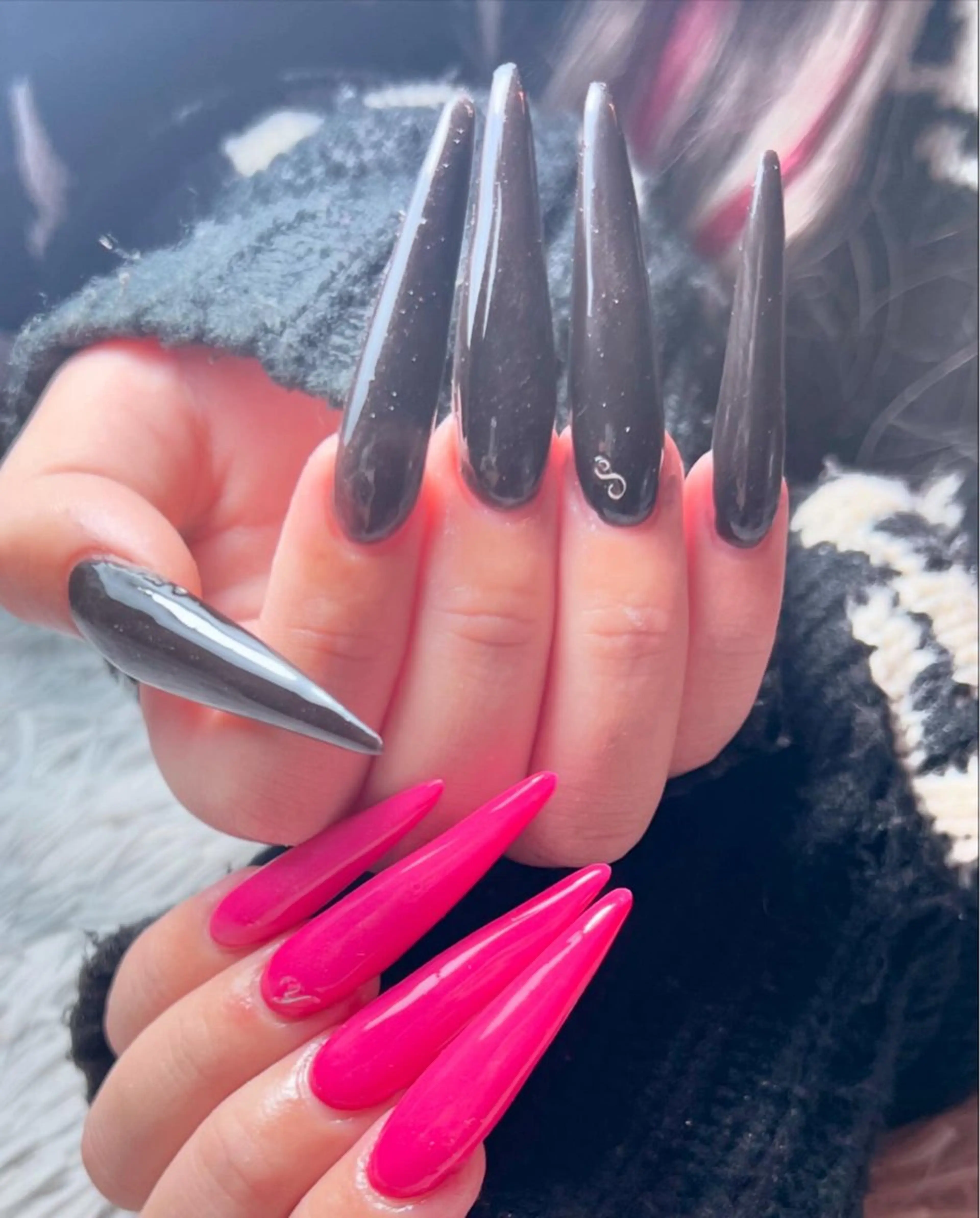 ネイル スカルプネイル ハンドネイル シェヌネイル JURAのネイルデザイン