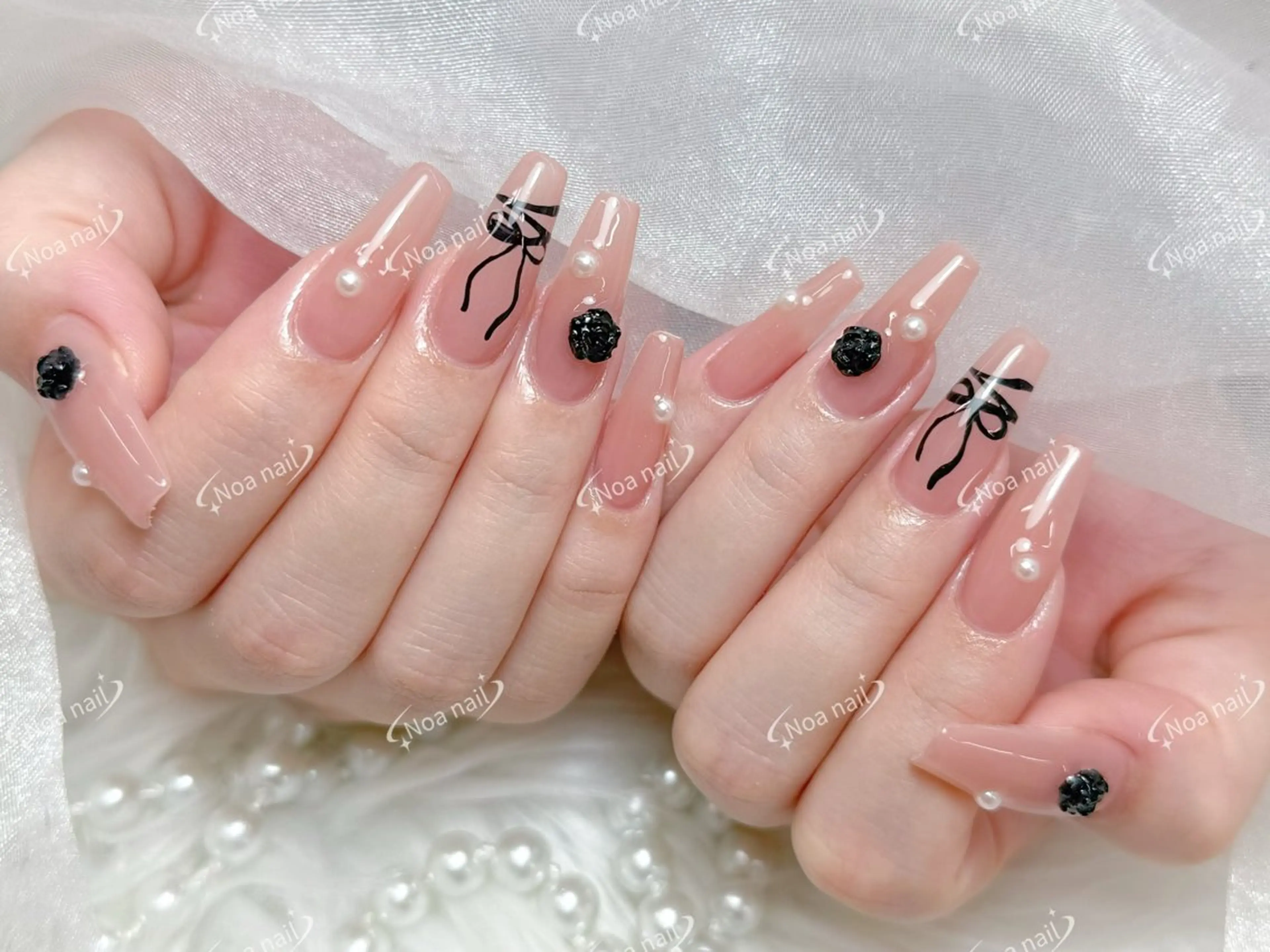 ロング ハンドネイル Noa Nail みつきのネイルデザイン