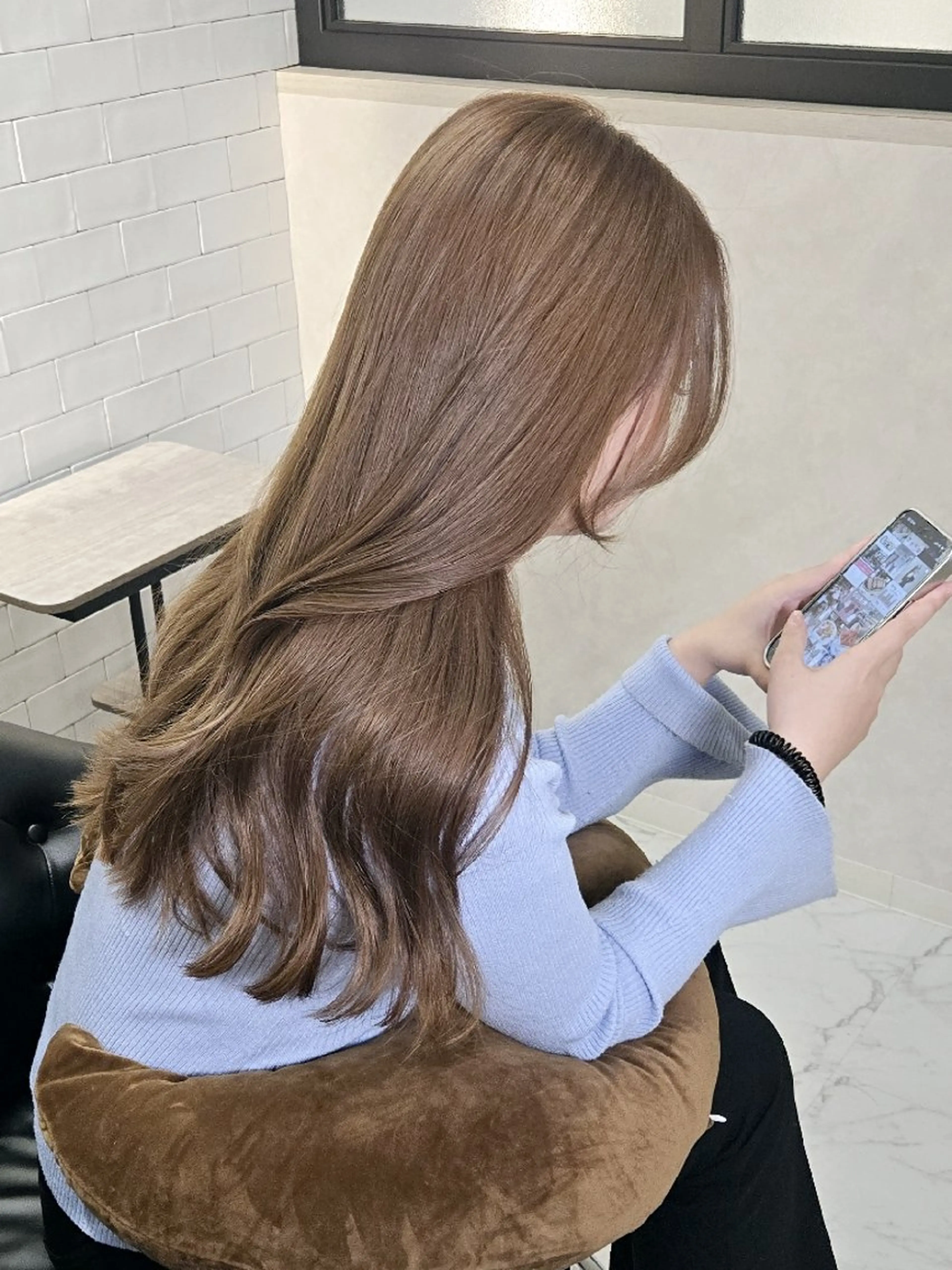 ロング カラー &chaLme   心斎橋所属・emi/髪質改善/ 韓国風/艶カラーのヘアスタイル