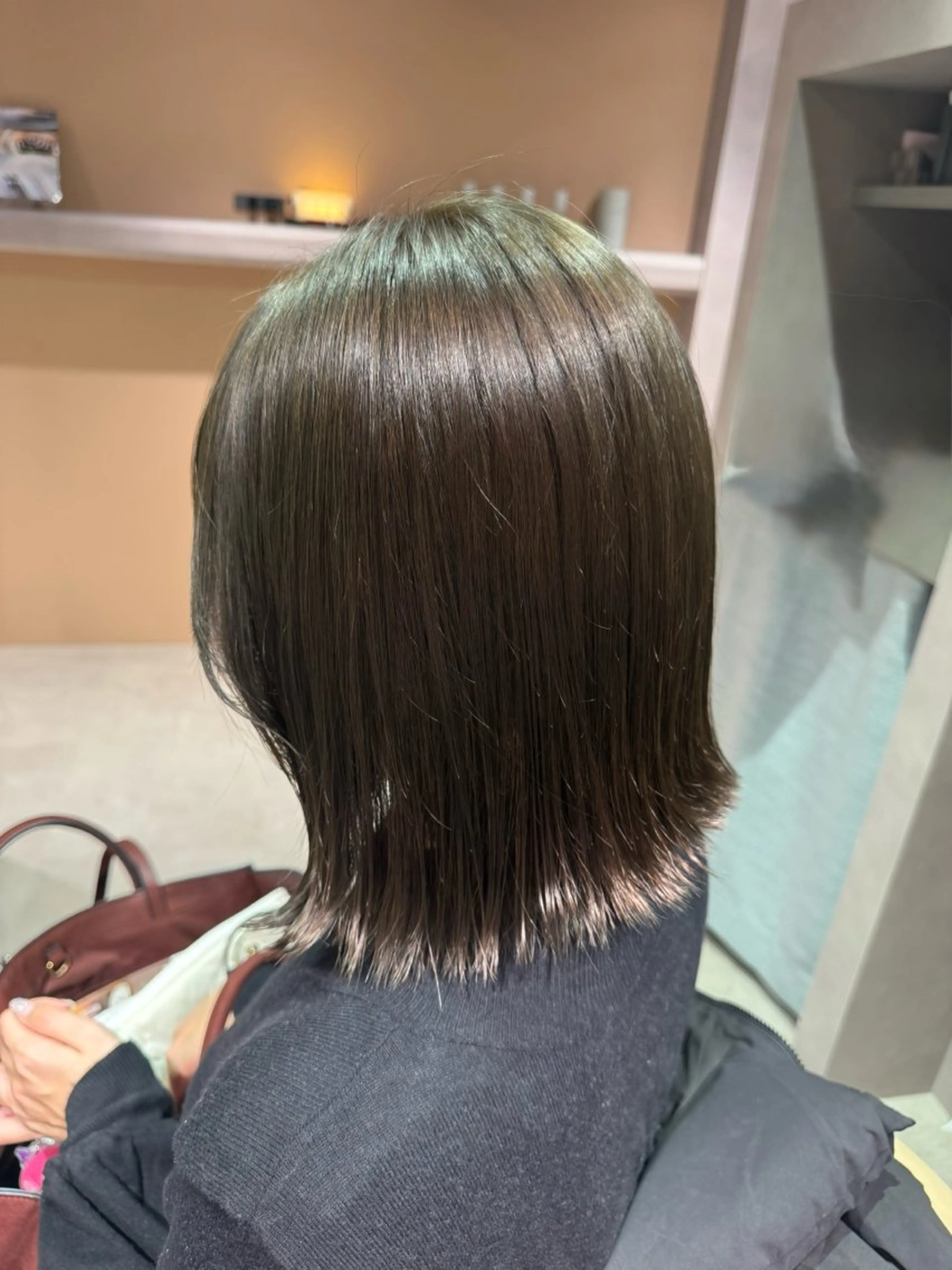 ミディアム ボブ カット トリートメント Lirino.Co RINKAのヘアスタイル