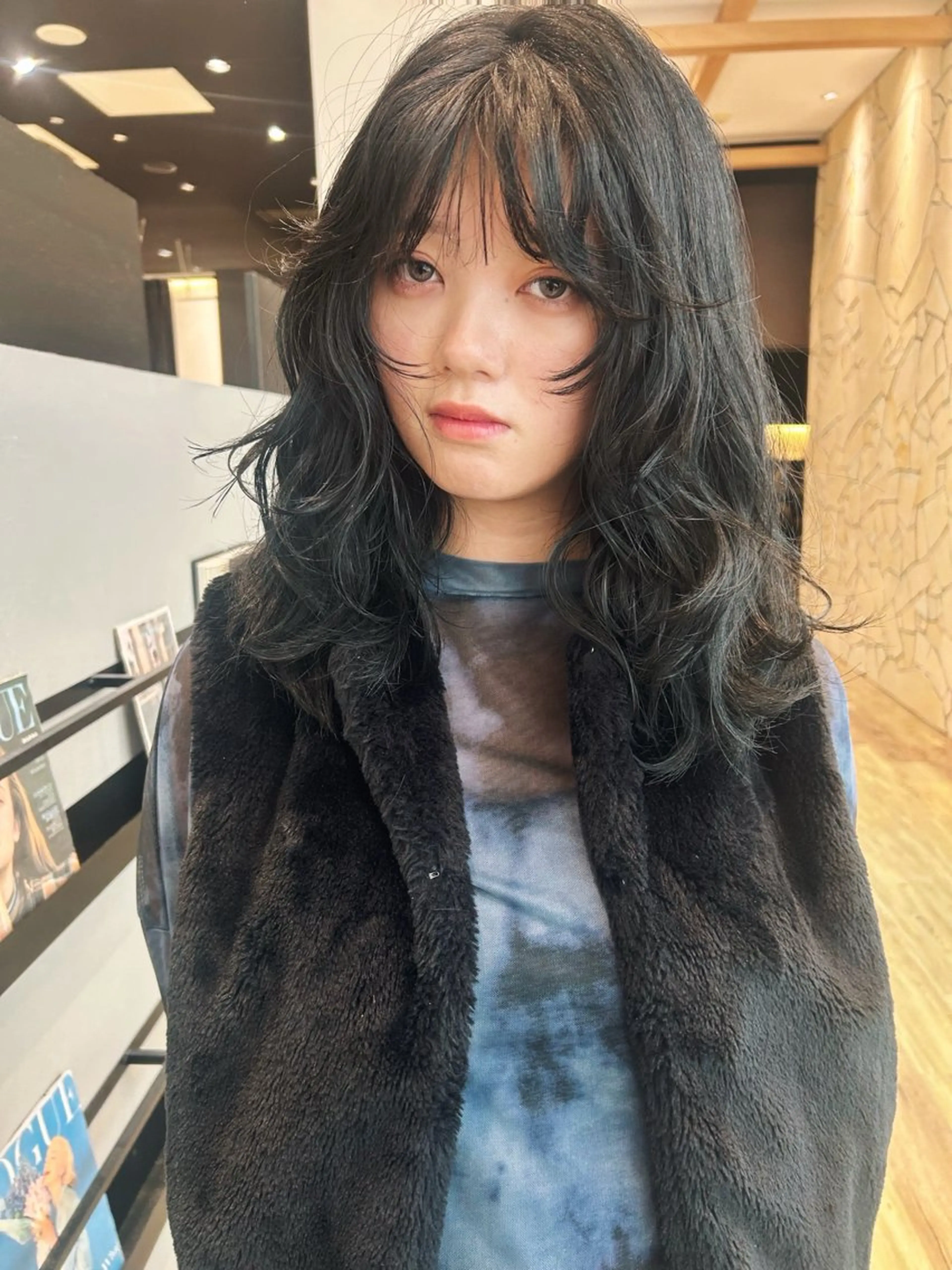 ロング パーマ カット パーマ k-two☁あべの/ パーマ/Touaのヘアスタイル