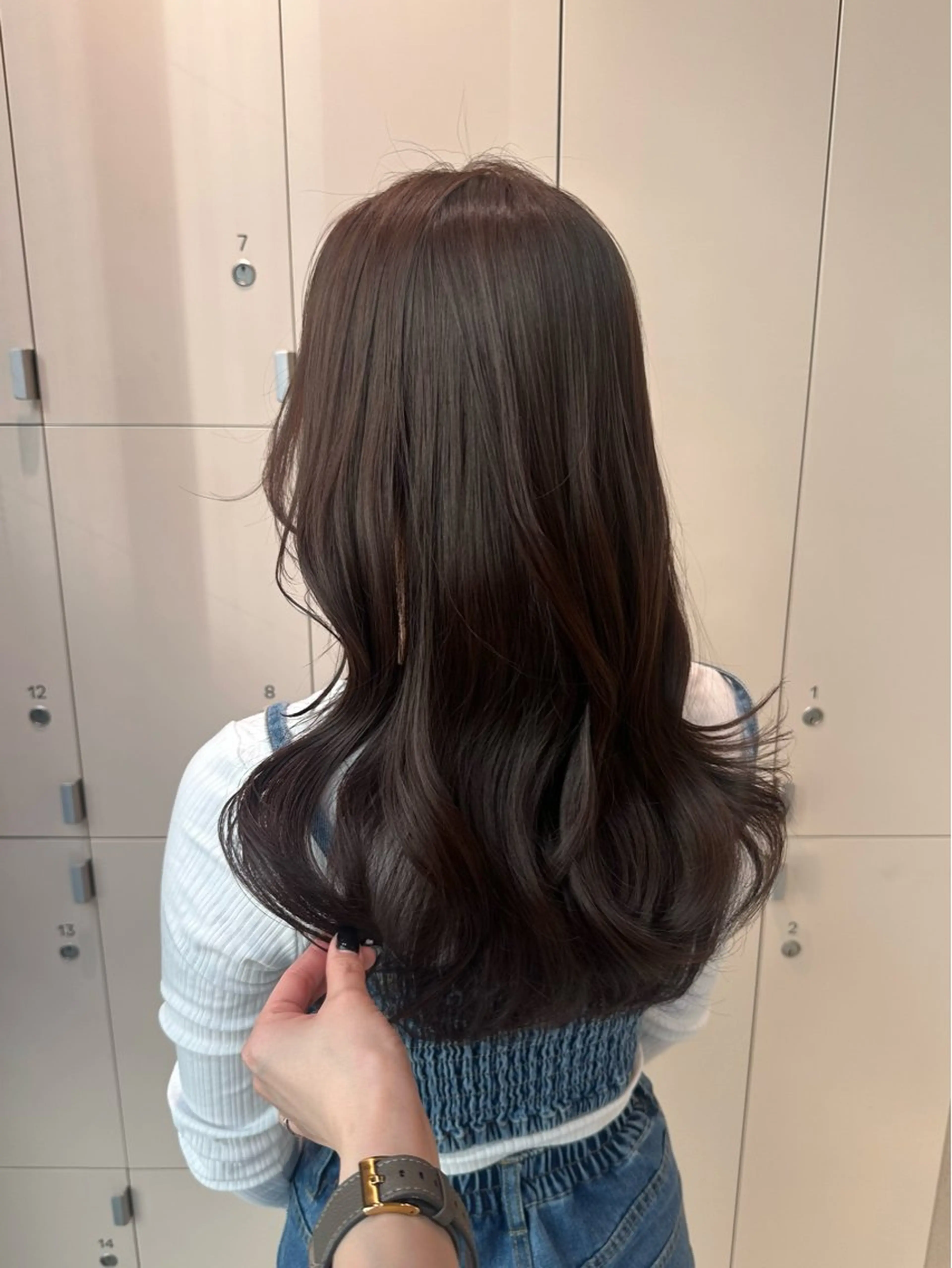セミロング カラー ヘアカラー トリートメント 🤎小顔レイヤー /ベージュ🤎友香のヘアスタイル