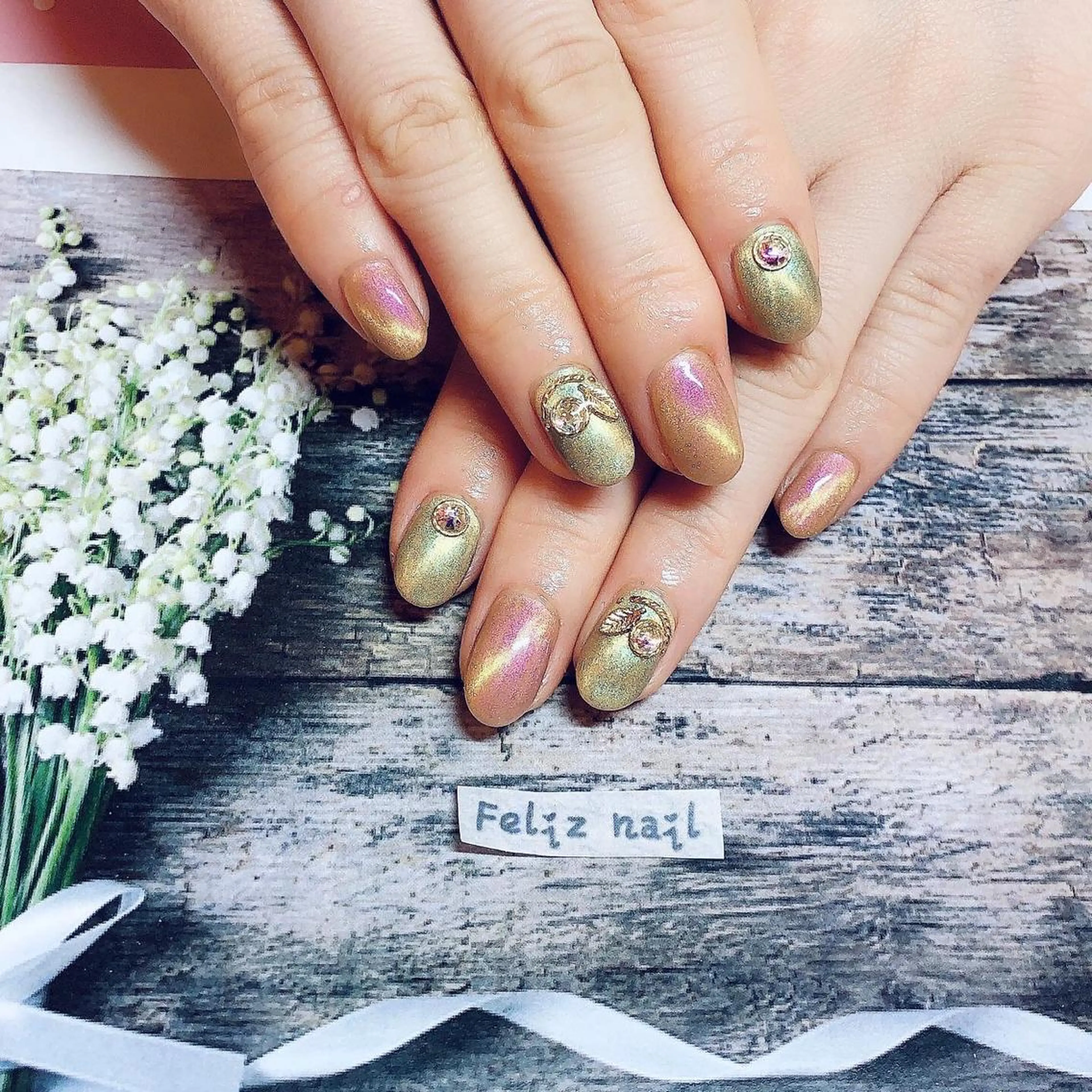 ネイル ジェルネイル マグネットネイル パラジェル ユキカ (ネイリスト)のネイルデザイン