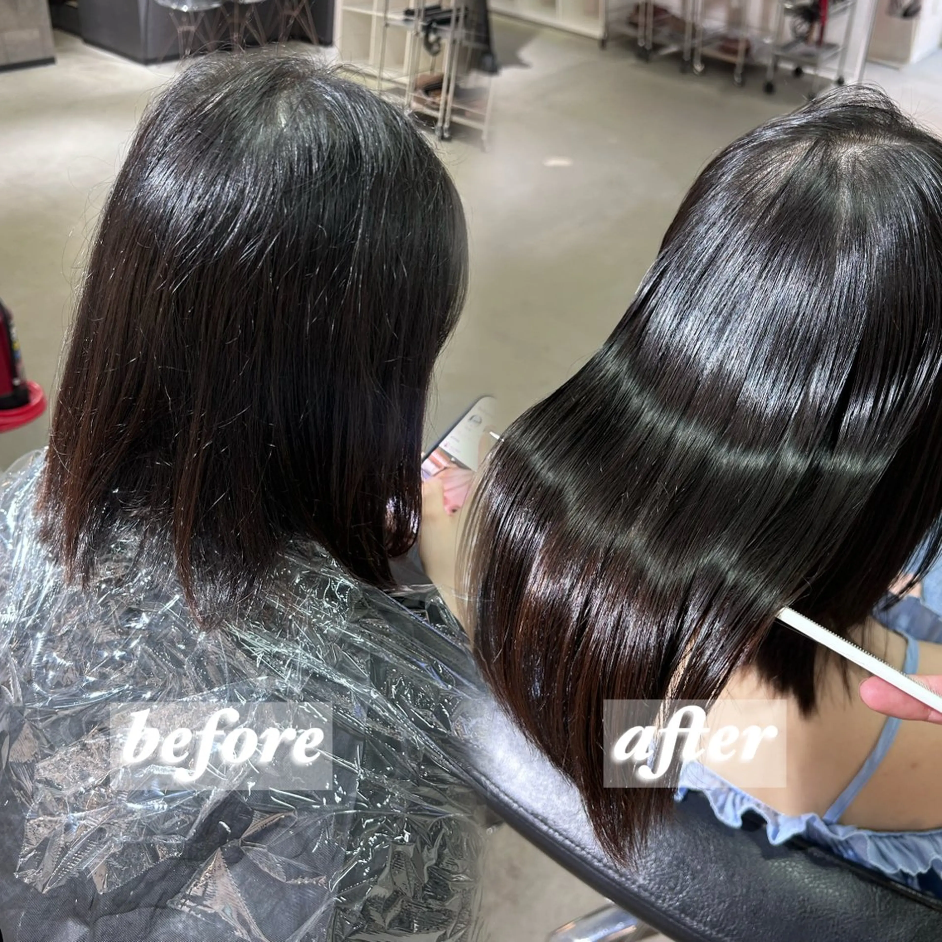 ミディアム ワンホンヘア/ 透明感カラー/ゆうとのヘアスタイル