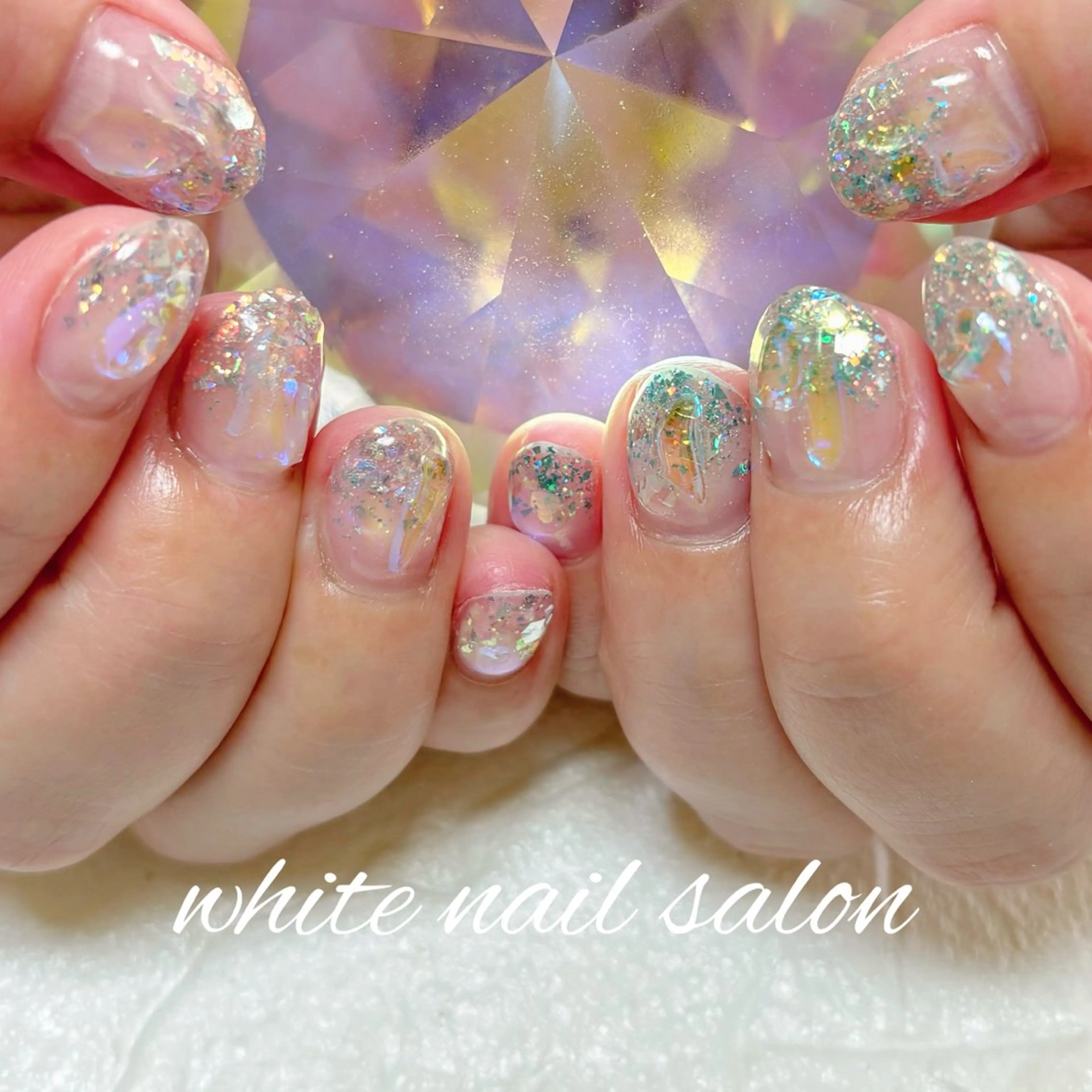 ネイル ホワイト ハンドネイル white nail salonのネイルデザイン